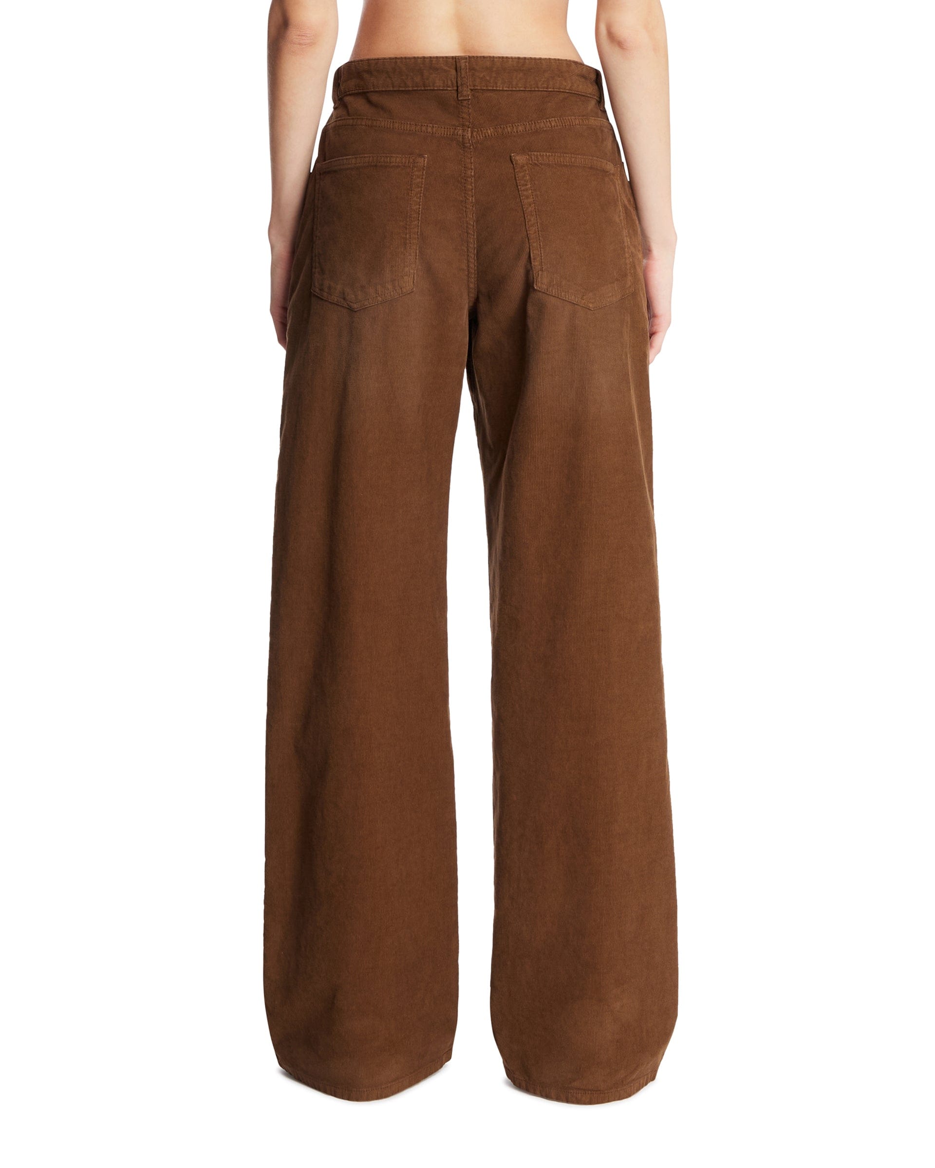 THE ROW Pantaloni A Costine Marroni