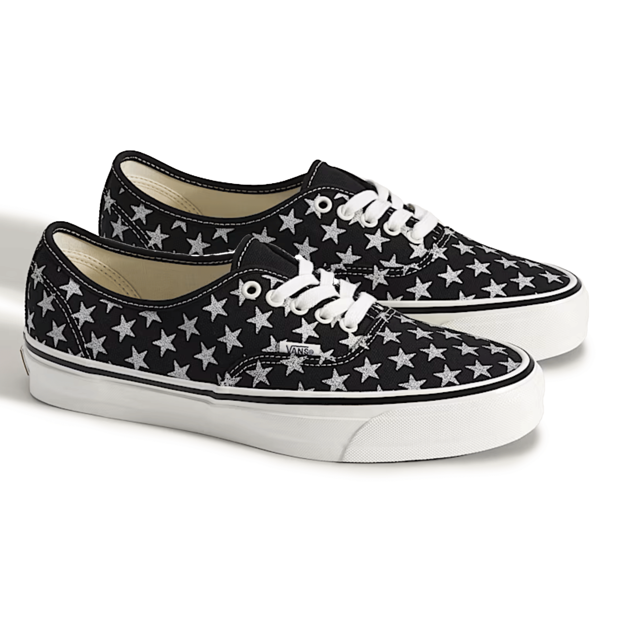 Vans Men's Premium Authentic Stars Black/Marshmallow White
