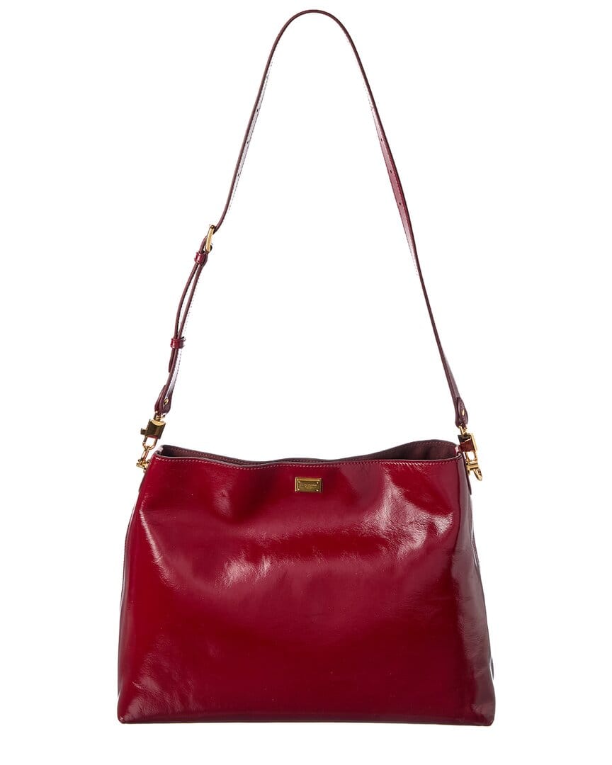 Dolce & Gabbana Vittoria Large Patent Shoulder Bag