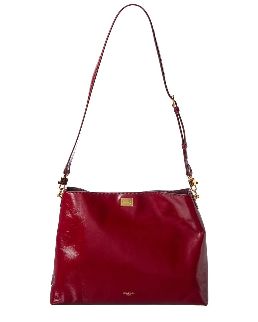 Dolce & Gabbana Vittoria Large Patent Shoulder Bag