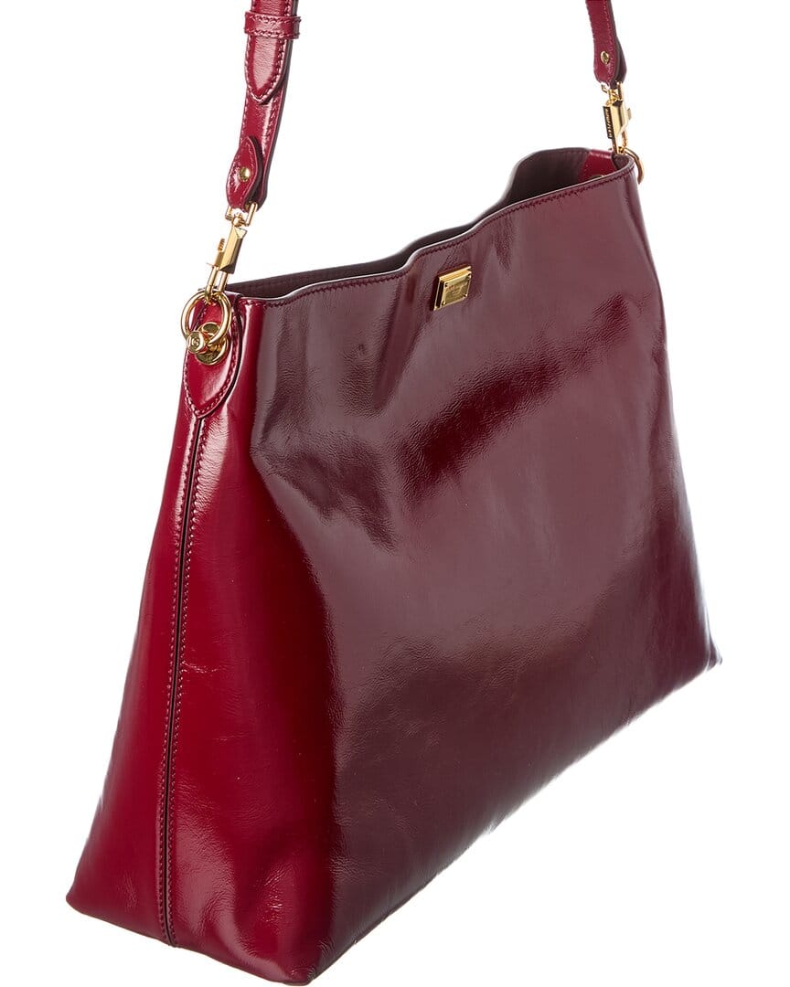 Dolce & Gabbana Vittoria Large Patent Shoulder Bag