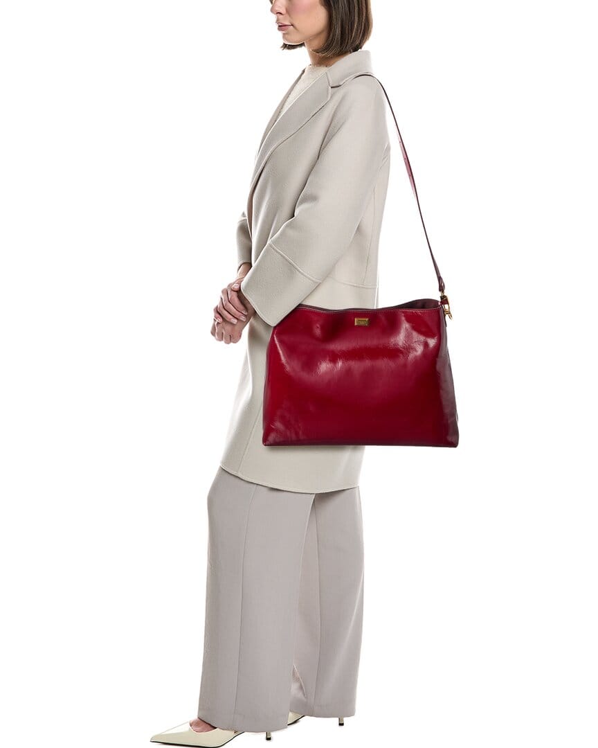 Dolce & Gabbana Vittoria Large Patent Shoulder Bag