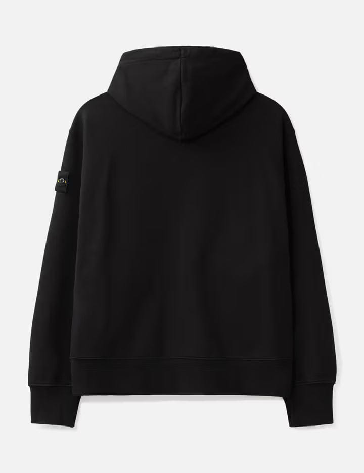 Stone Island Oversized Garment Dyed Cotton Fleece Zip - Up Hoodie