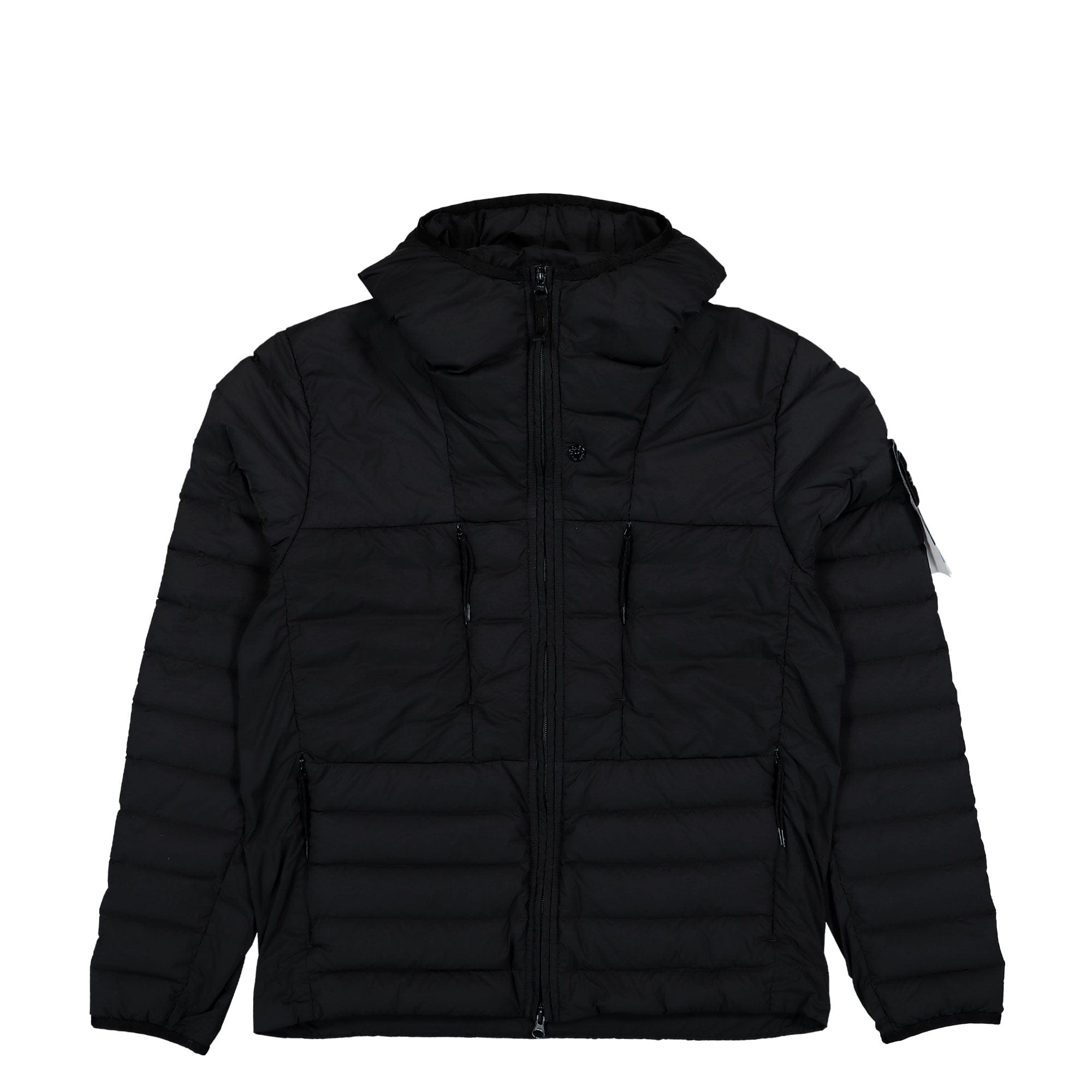 Stone Island Seamless Tunnel Hooded Down Jacket With Anti Drop Finish