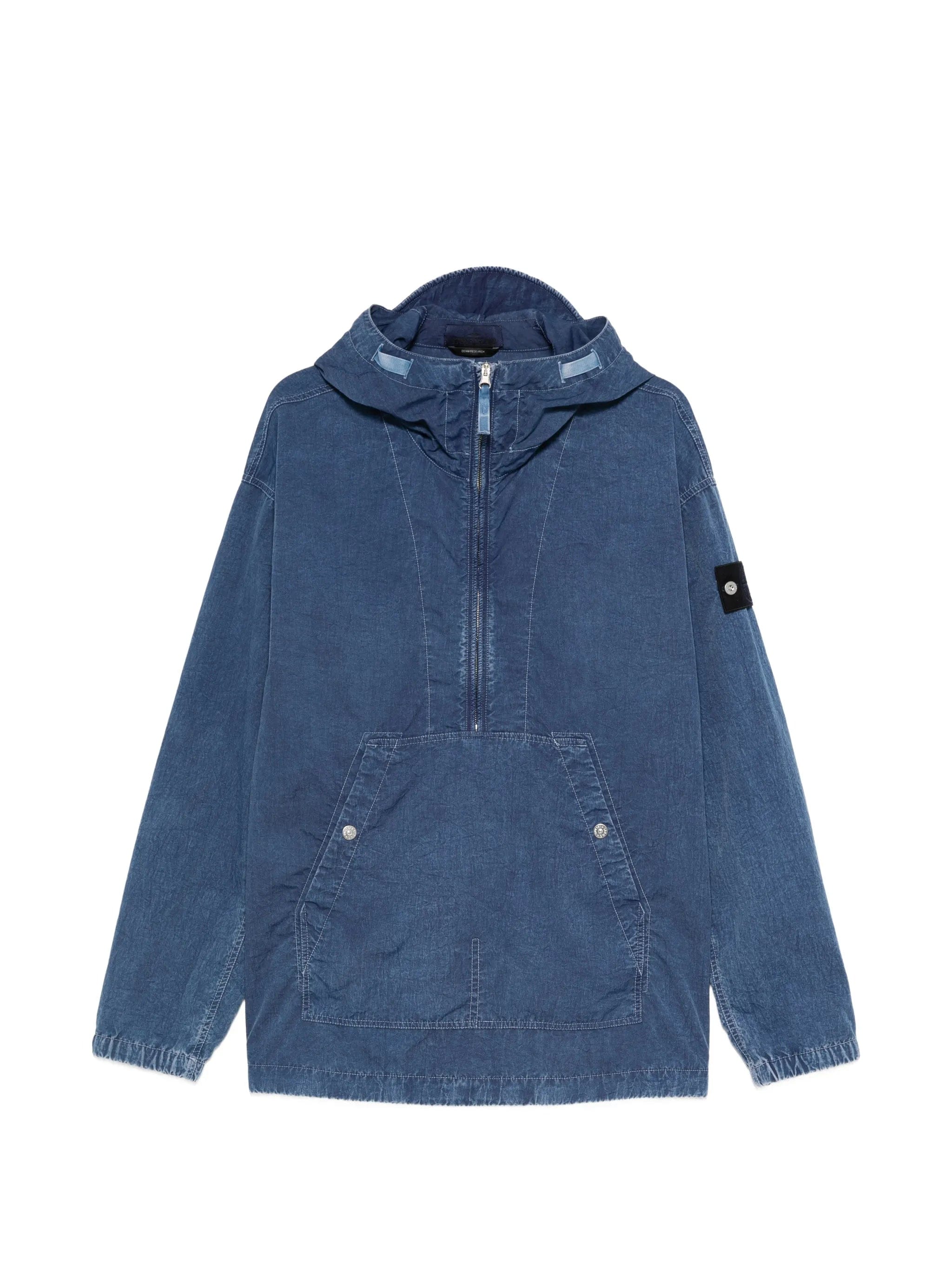 Stone Island hooded half - zip jacket