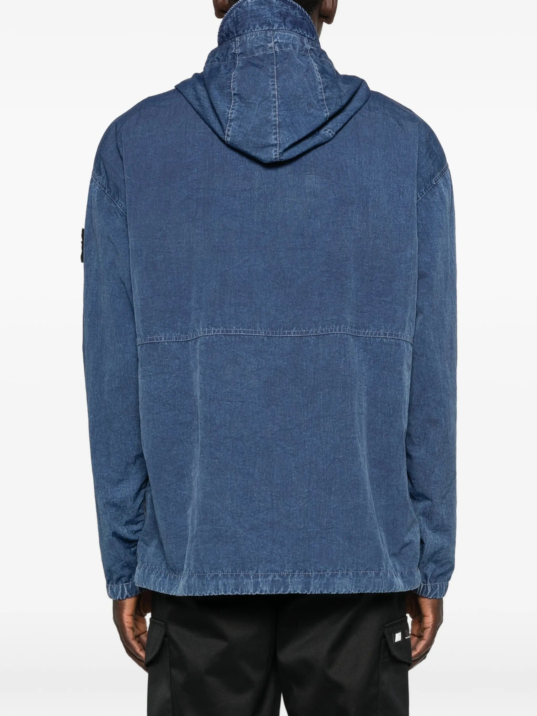 Stone Island hooded half - zip jacket
