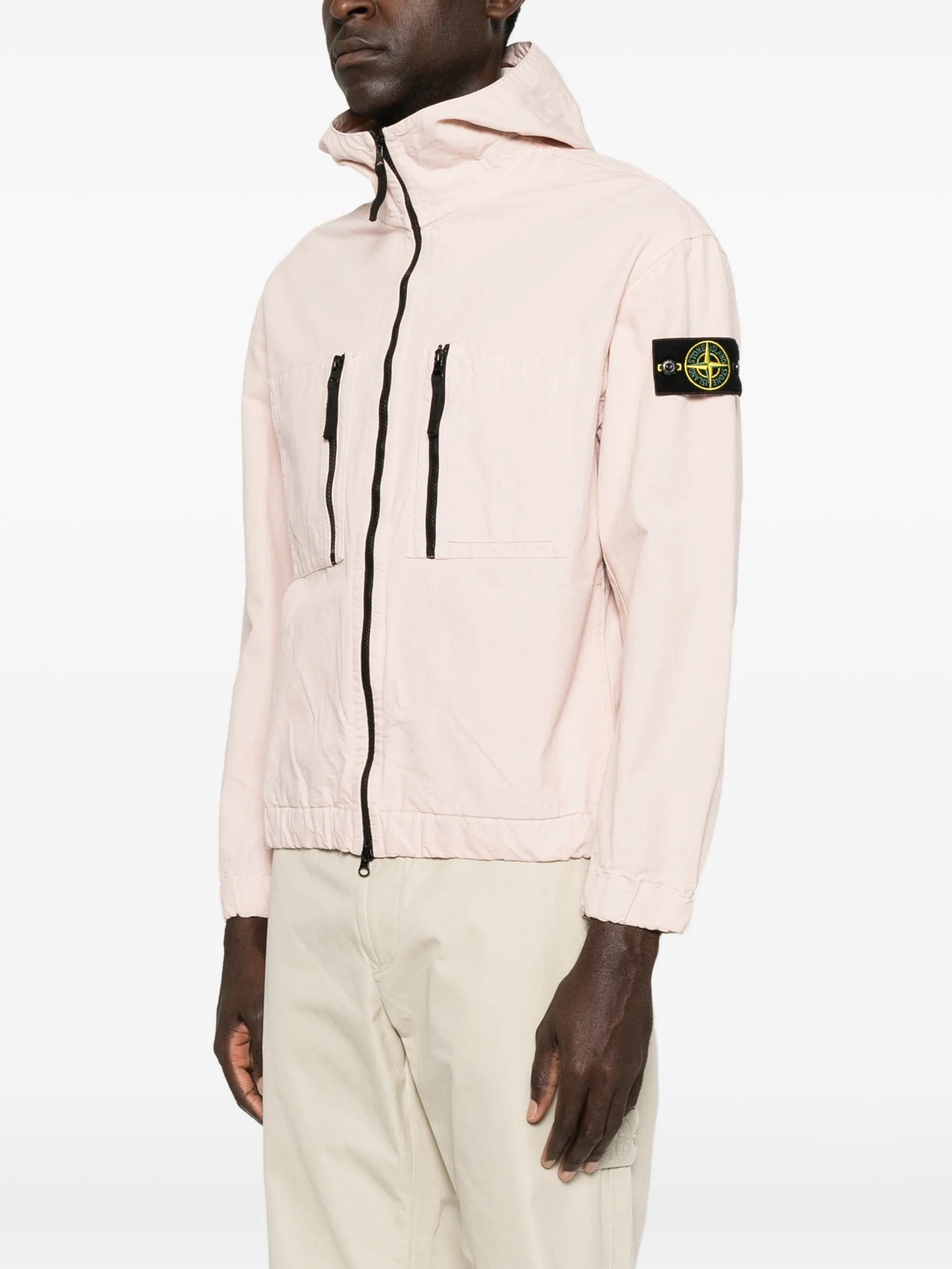Stone Island zip - fastening hooded jacket