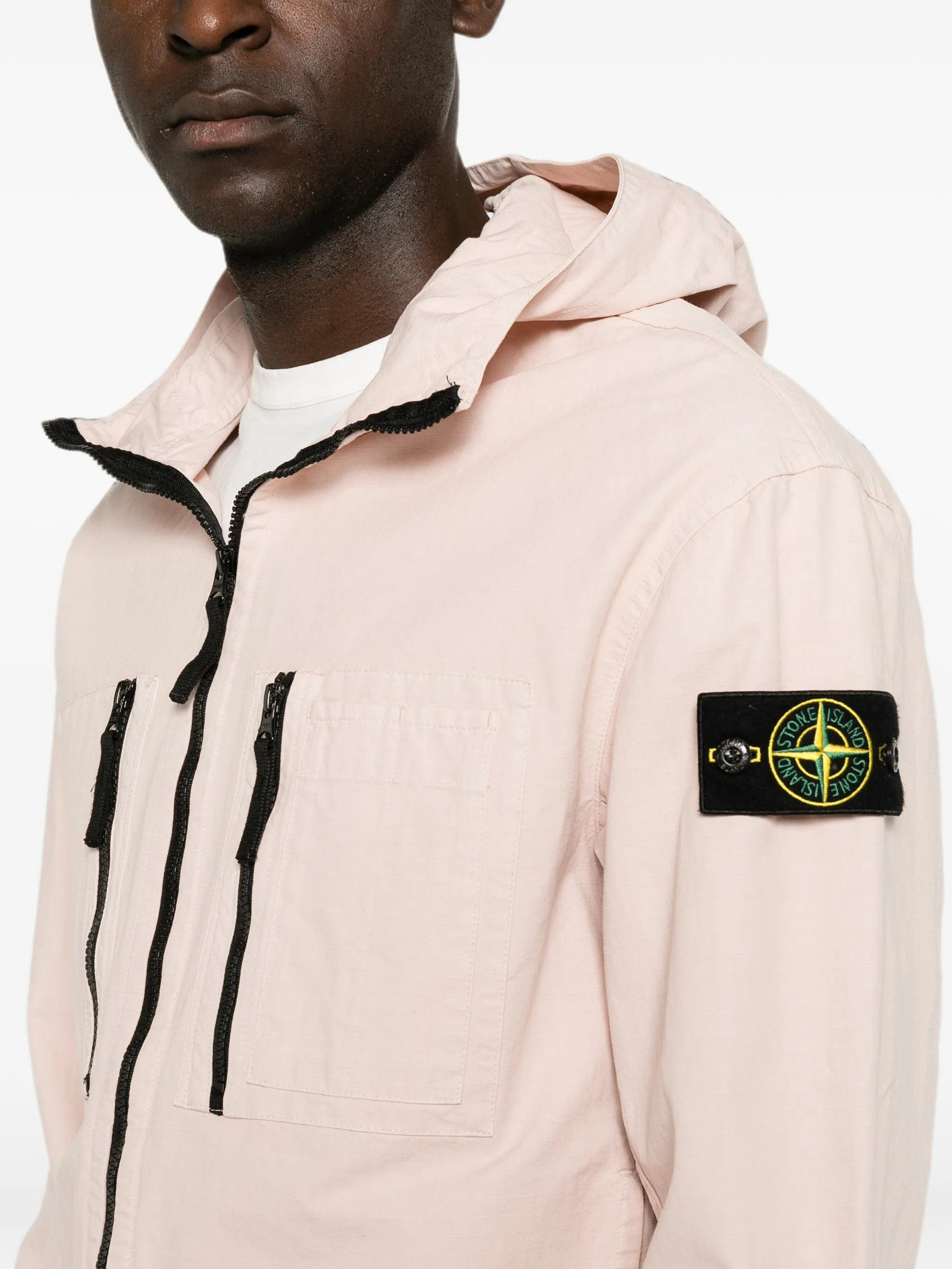 Stone Island zip - fastening hooded jacket
