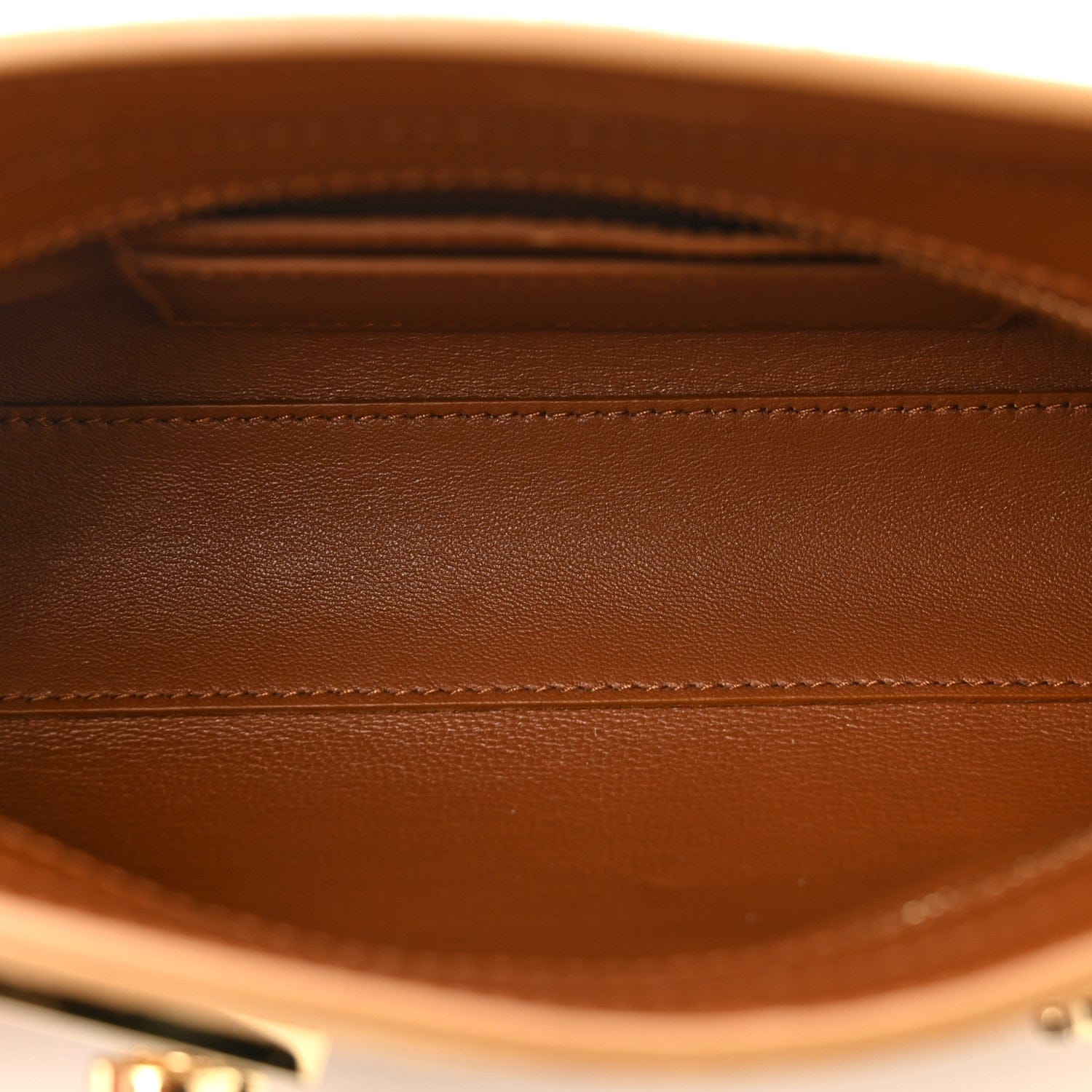 Salvatore Ferragamo Suede Alligator Embossed Mini Hug Crossbody Bag Natural Brown