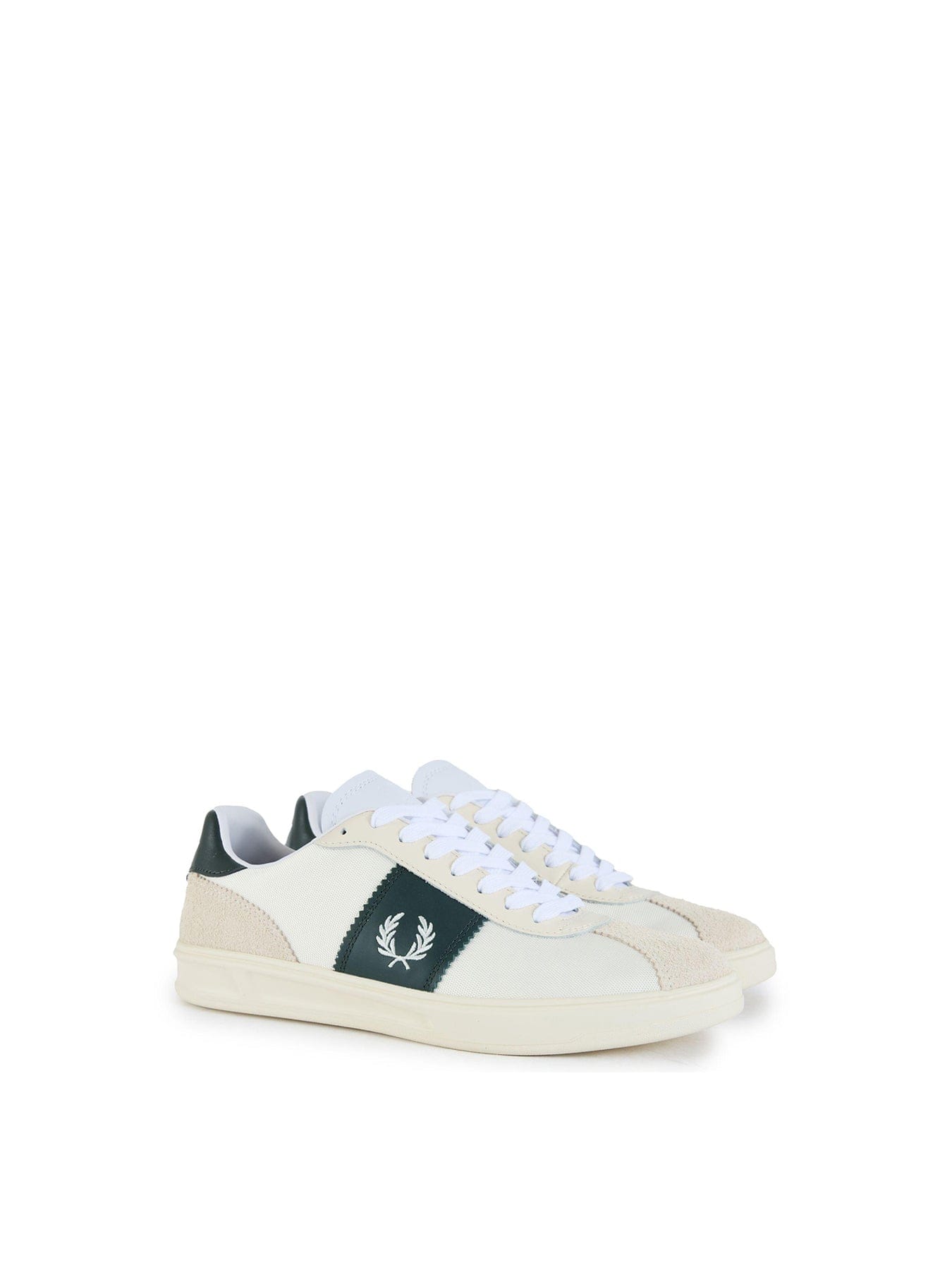 Fred Perry B4 Suede Nylon Trainers Neutral