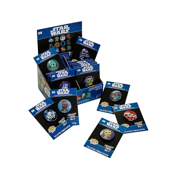 Funko Pop! Pins Star Wars Classic Collectible Pinback Buttons (Set of 12)