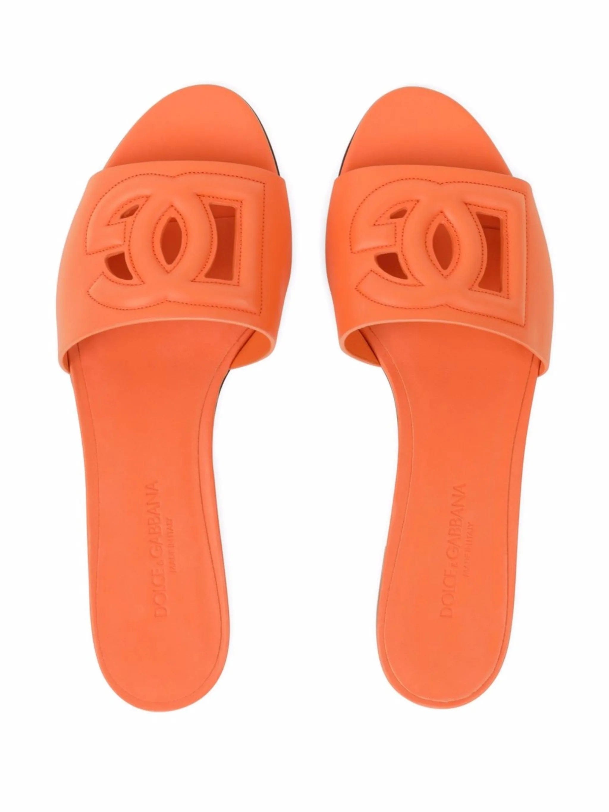 Dolce & Gabbana DG Logo leather sandals