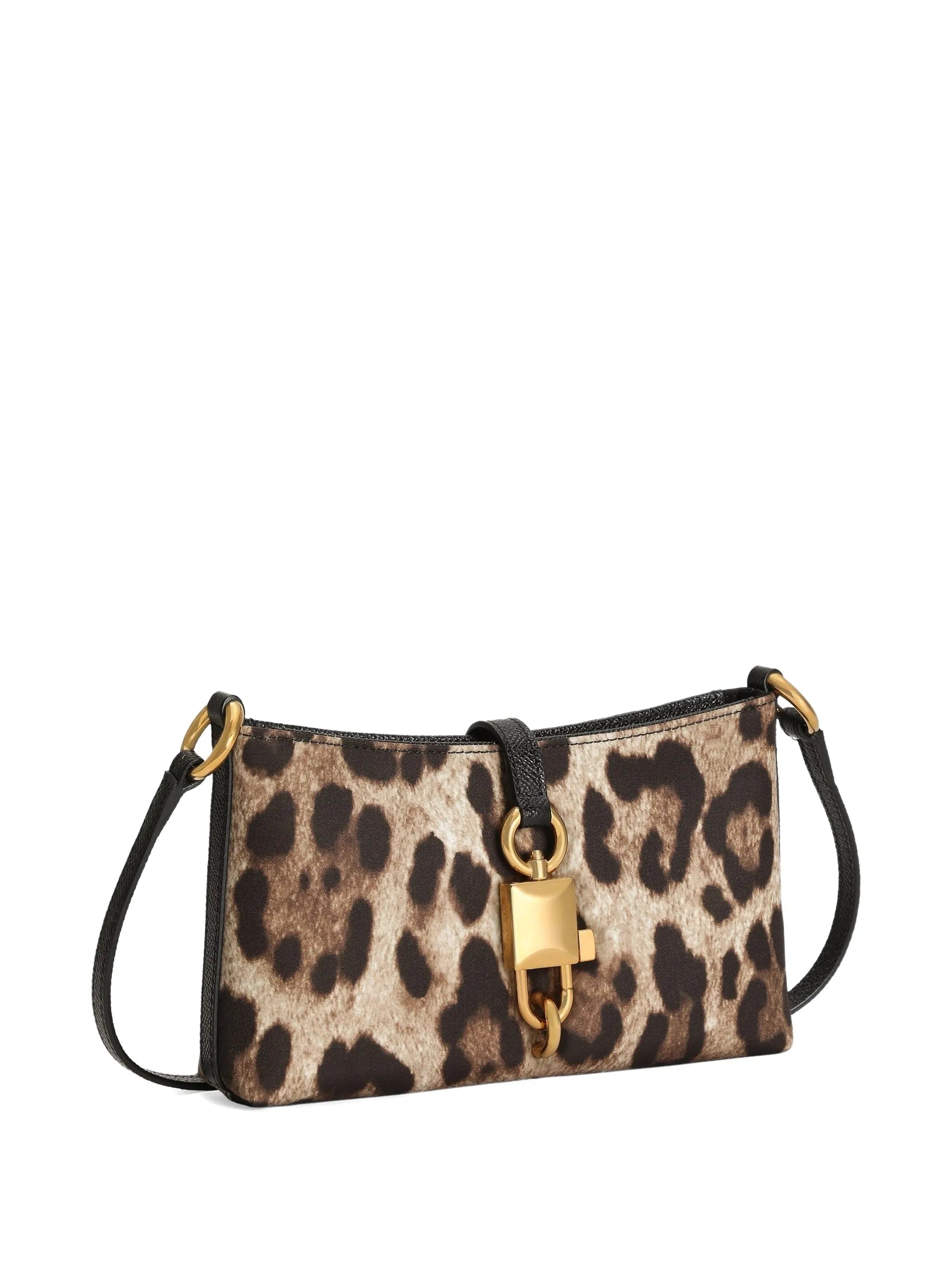 Dolce & Gabbana animal - printed lock - detail shoulder bag