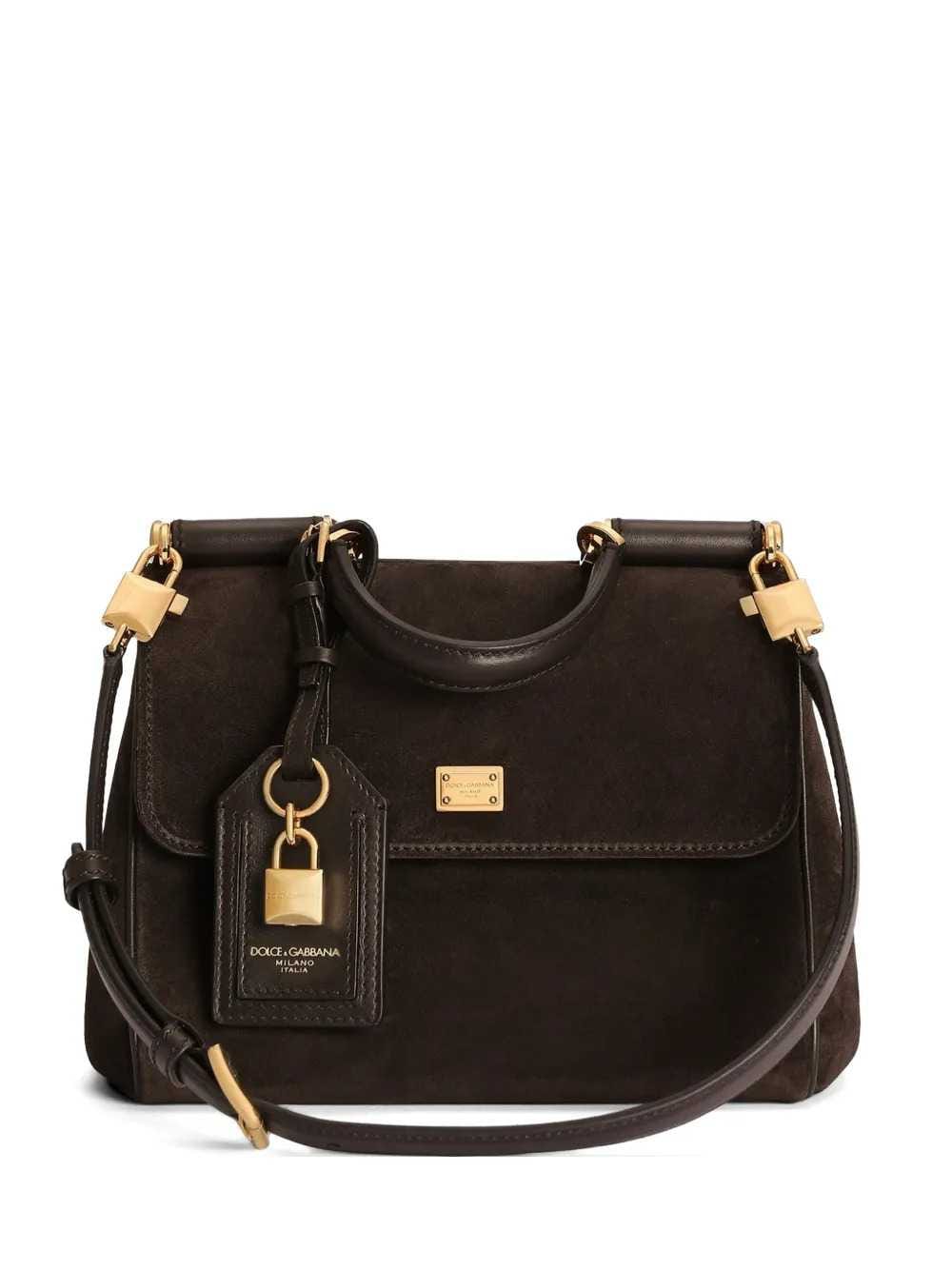 Dolce & Gabbana Women Small My Sicily Bag In Split Calfskin.