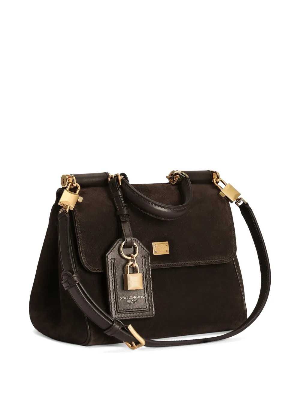 Dolce & Gabbana Women Small My Sicily Bag In Split Calfskin.