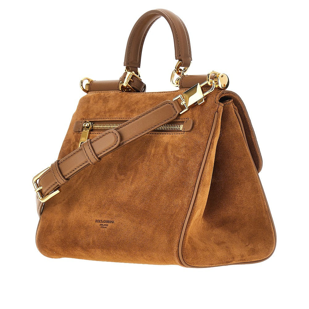 Dolce&Gabbana Women Suede Leather My Sicily Bag