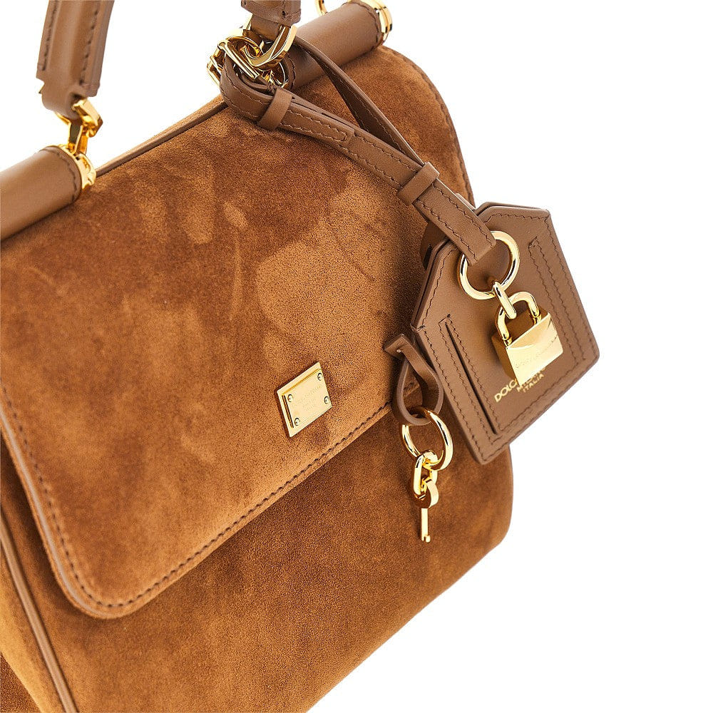 Dolce&Gabbana Women Suede Leather My Sicily Bag