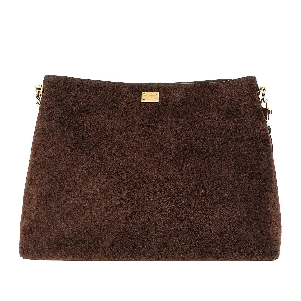 Dolce&Gabbana Women Vittoria Suede Leather Big Bag