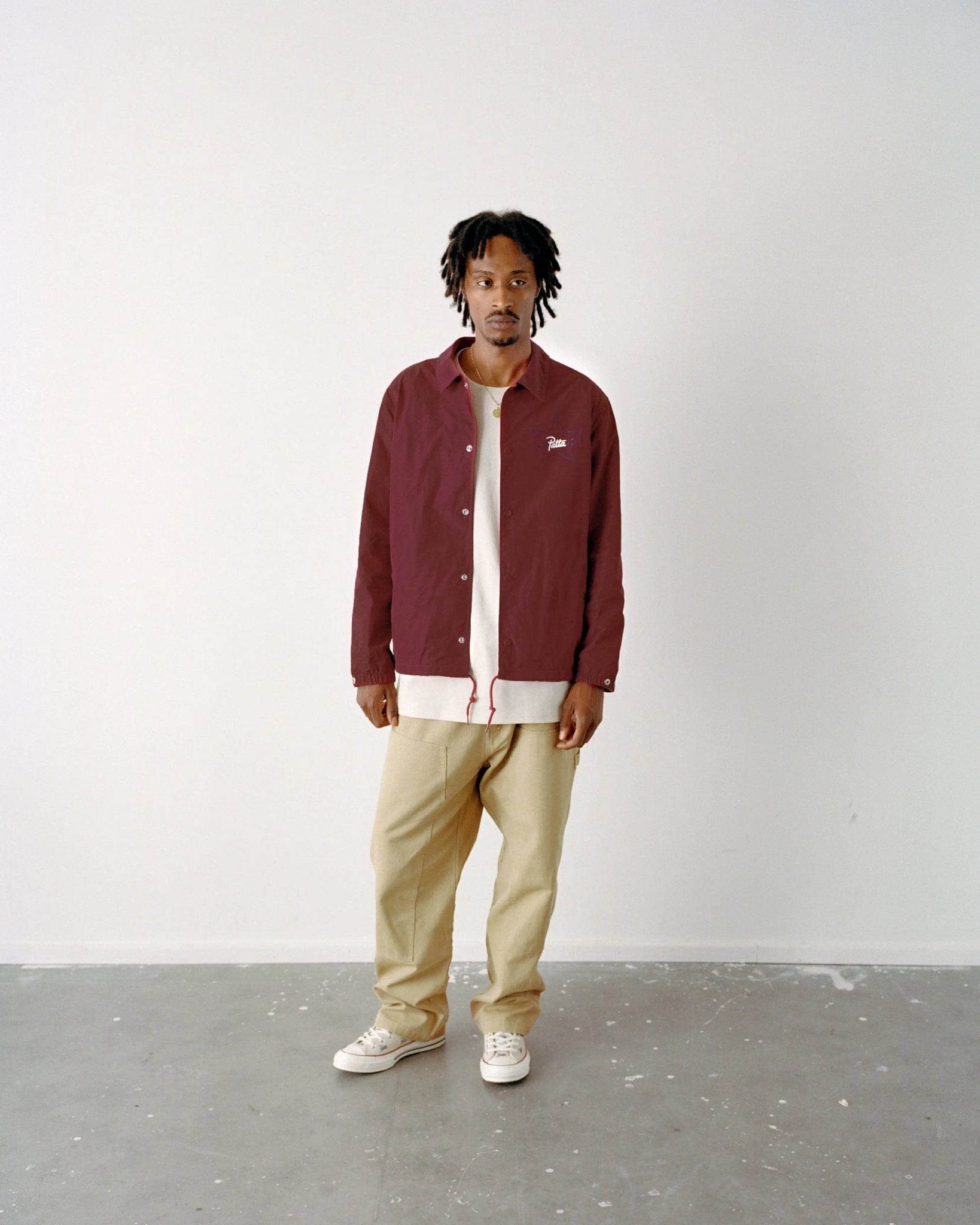 Converse Patta x Converse Coaches Jacket (Garnet)