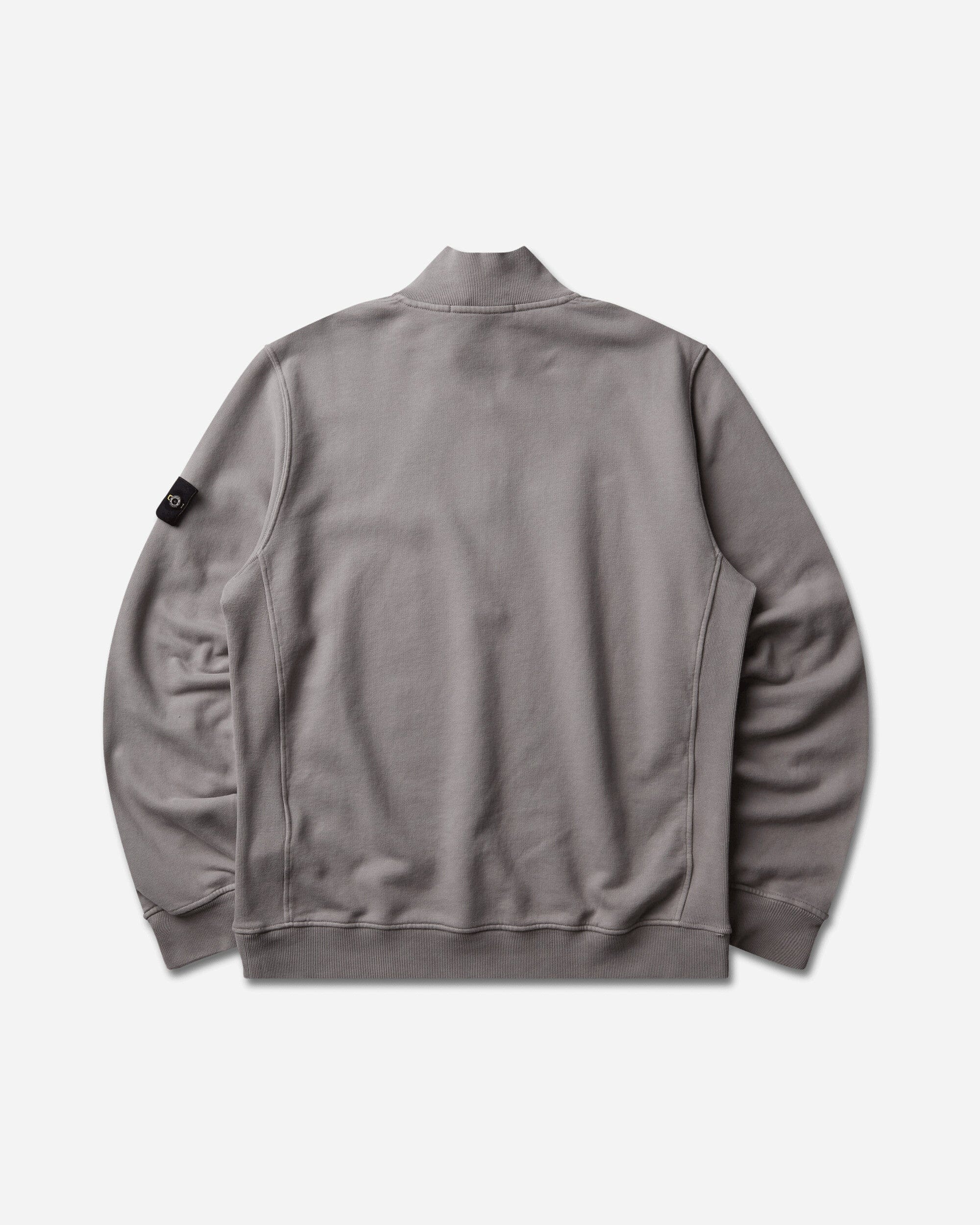 Stone Island Men's Organic Cotton Fleece Half - Zip Sweatshirt Grey