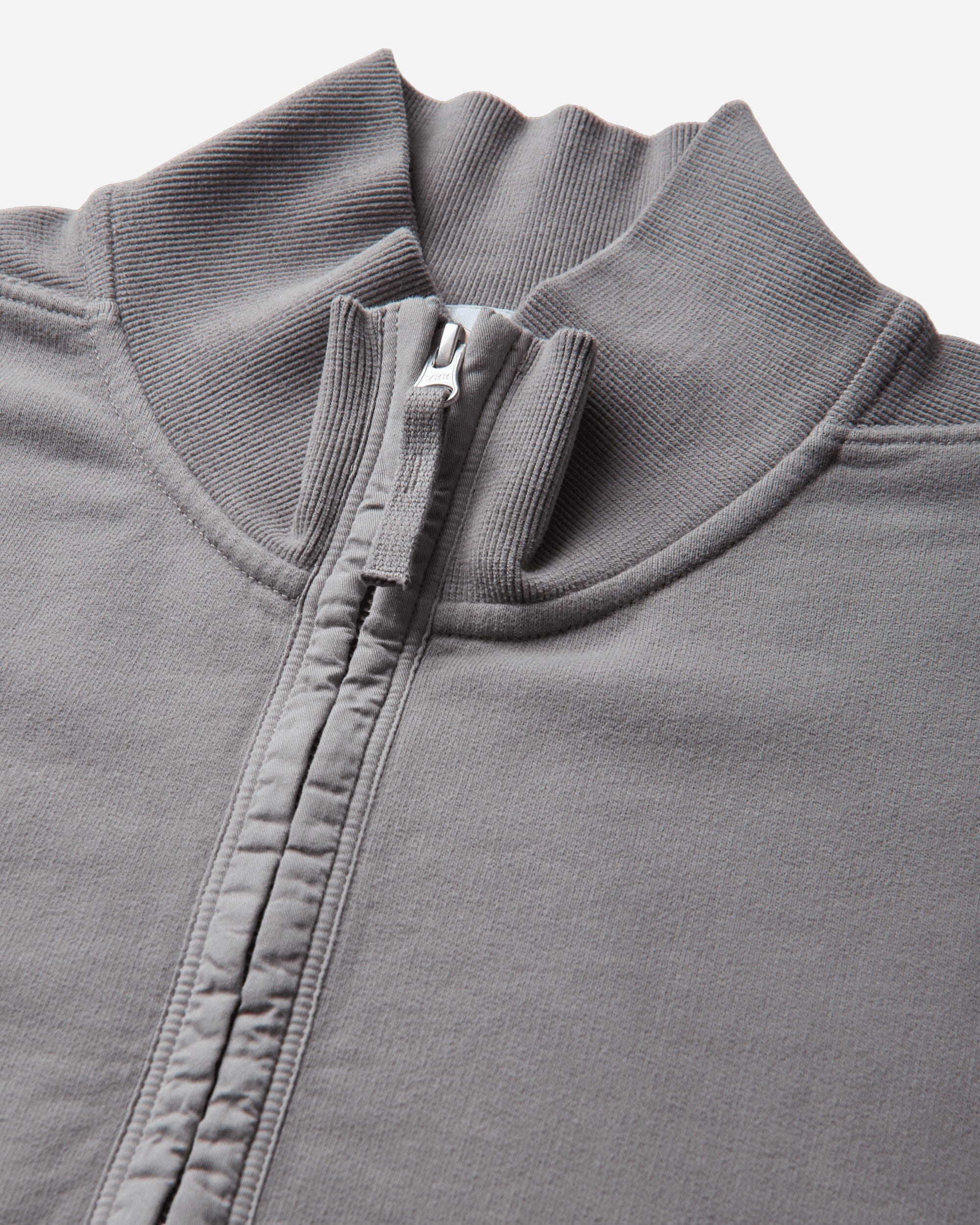 Stone Island Men's Organic Cotton Fleece Half - Zip Sweatshirt Grey
