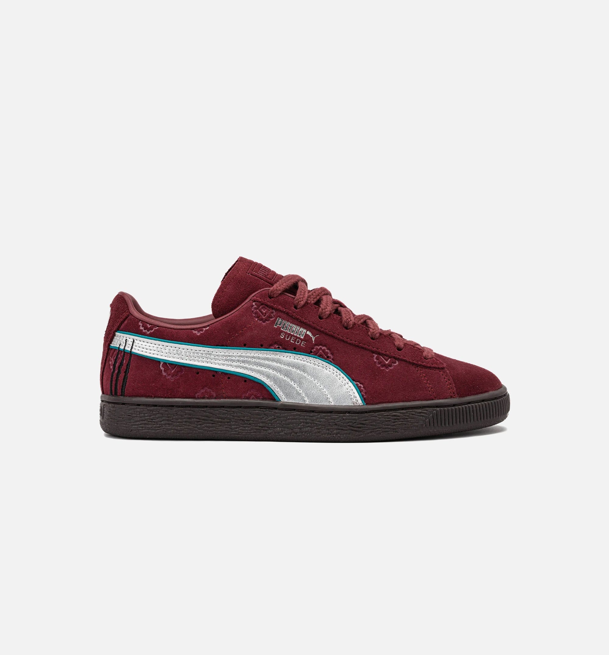 PUMA One Piece Suede Red Haired Shanks Mens Lifestyle Shoe - Red/Blue