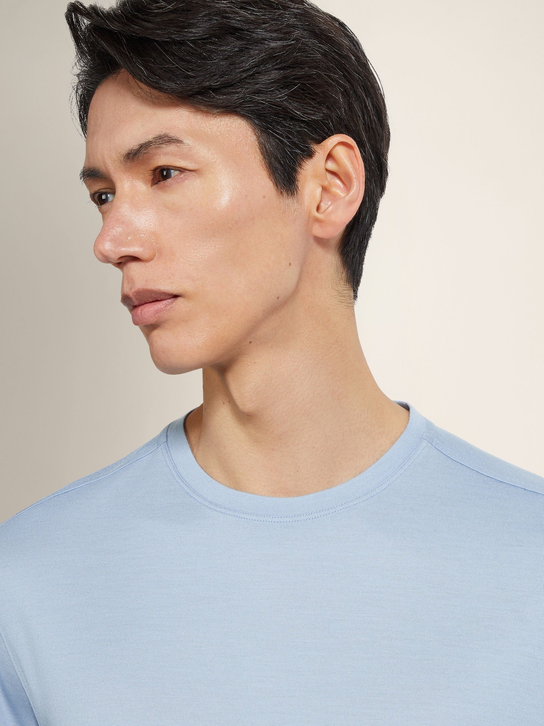 Zegna Light Blue Vellus Aureum T - Shirt