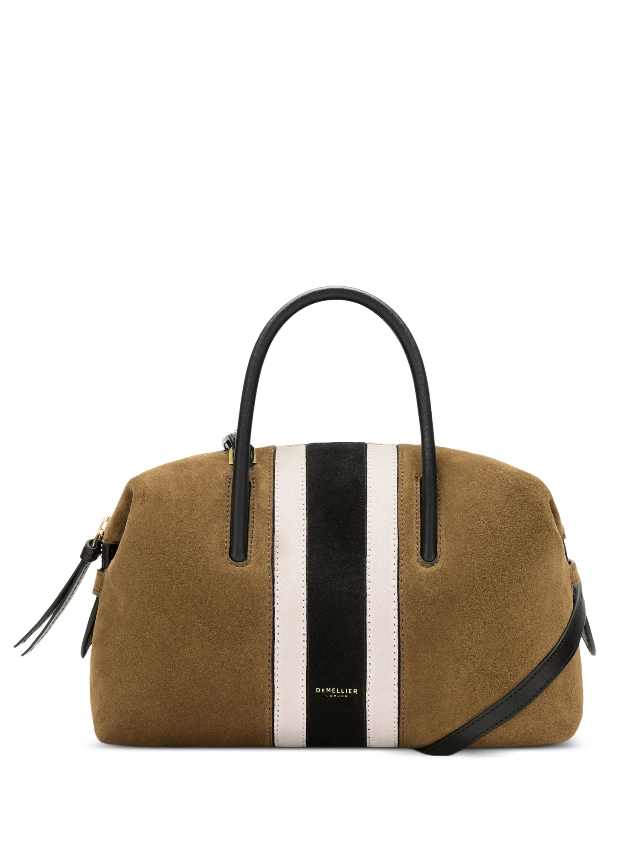 Demellier small Stockholm intarsia - suede tote bag
