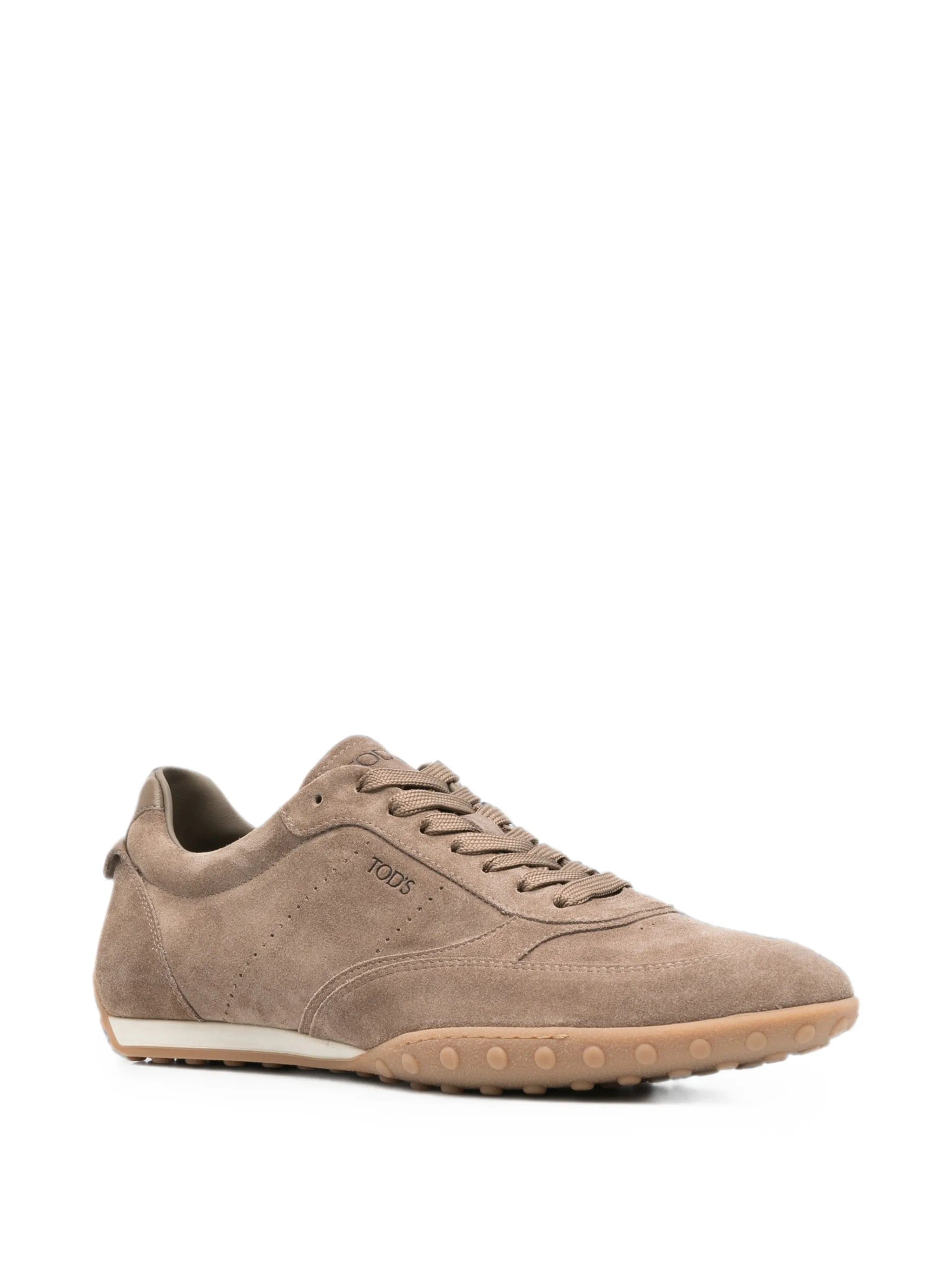 Tod's lace - up suede sneakers