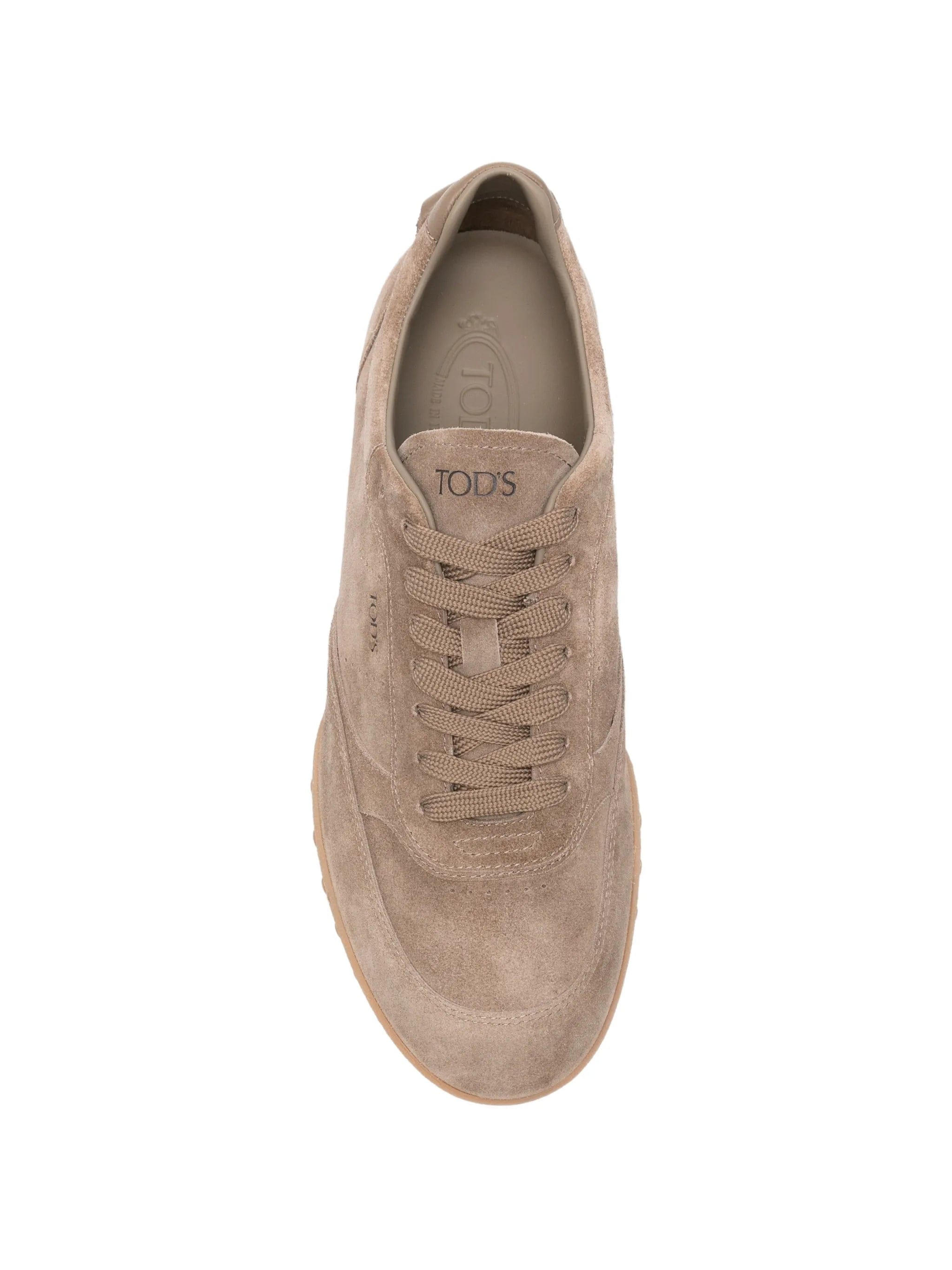 Tod's lace - up suede sneakers