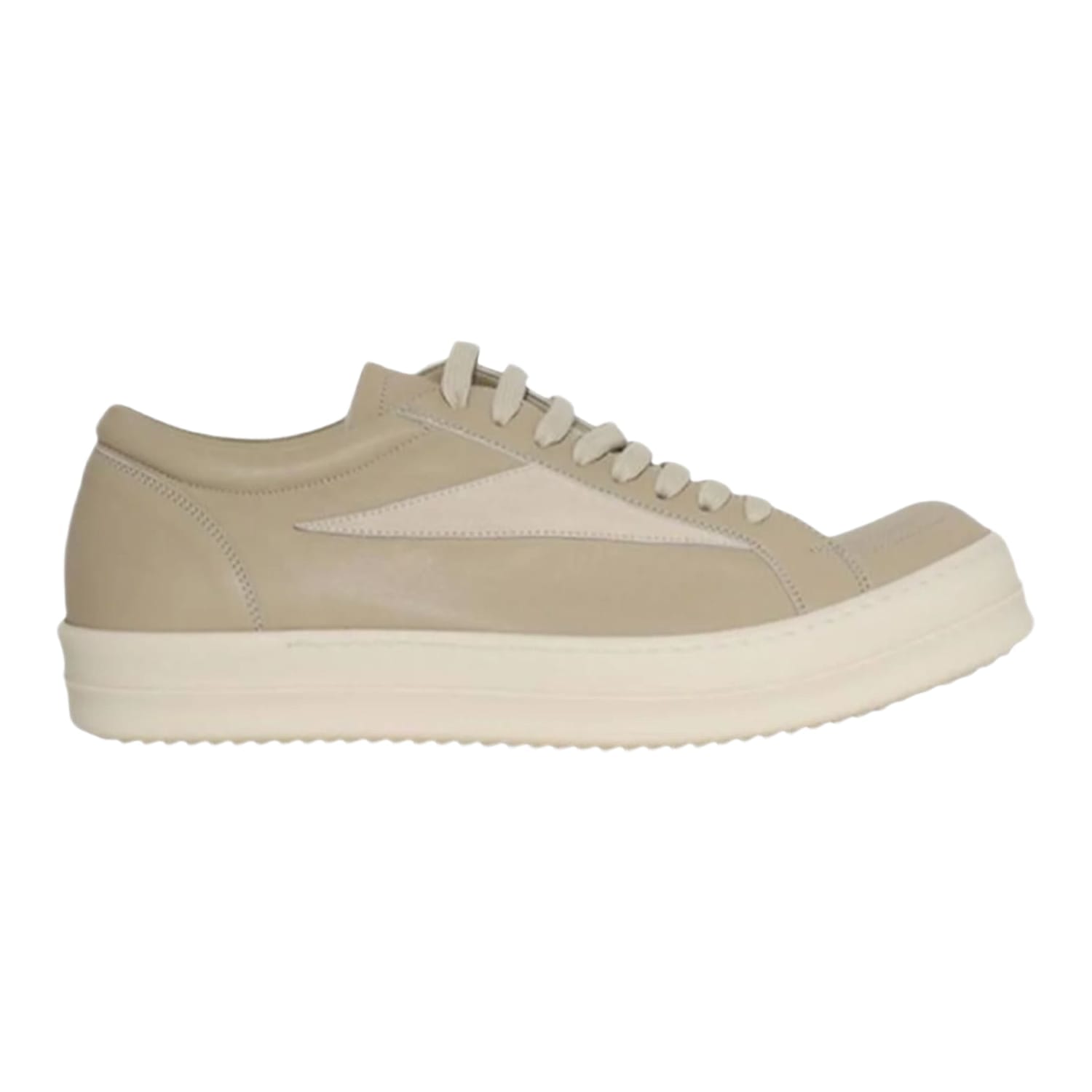 Rick Owens Mainline Vintage Low Leather Sand Milk