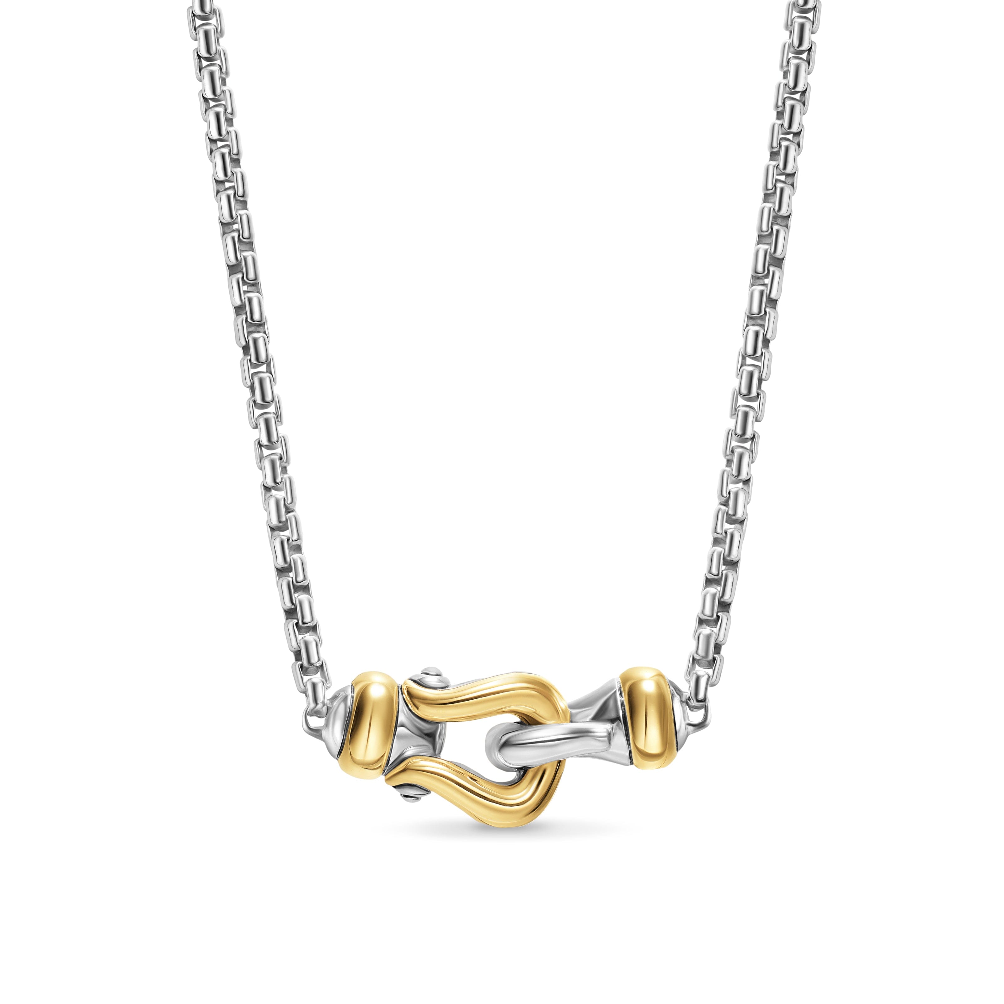 David Yurman Cable Collectibles® Collection Necklace in Sterling Silver and 14k Gold