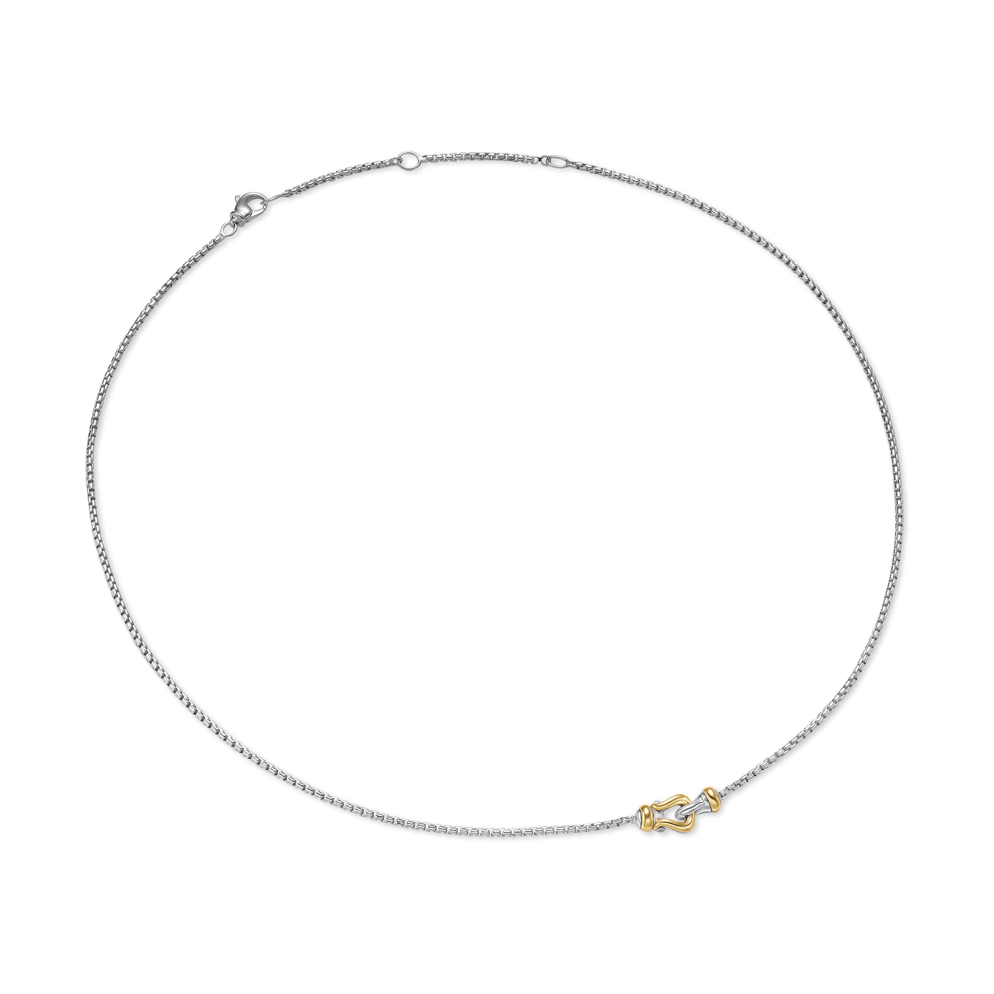 David Yurman Cable Collectibles® Collection Necklace in Sterling Silver and 14k Gold
