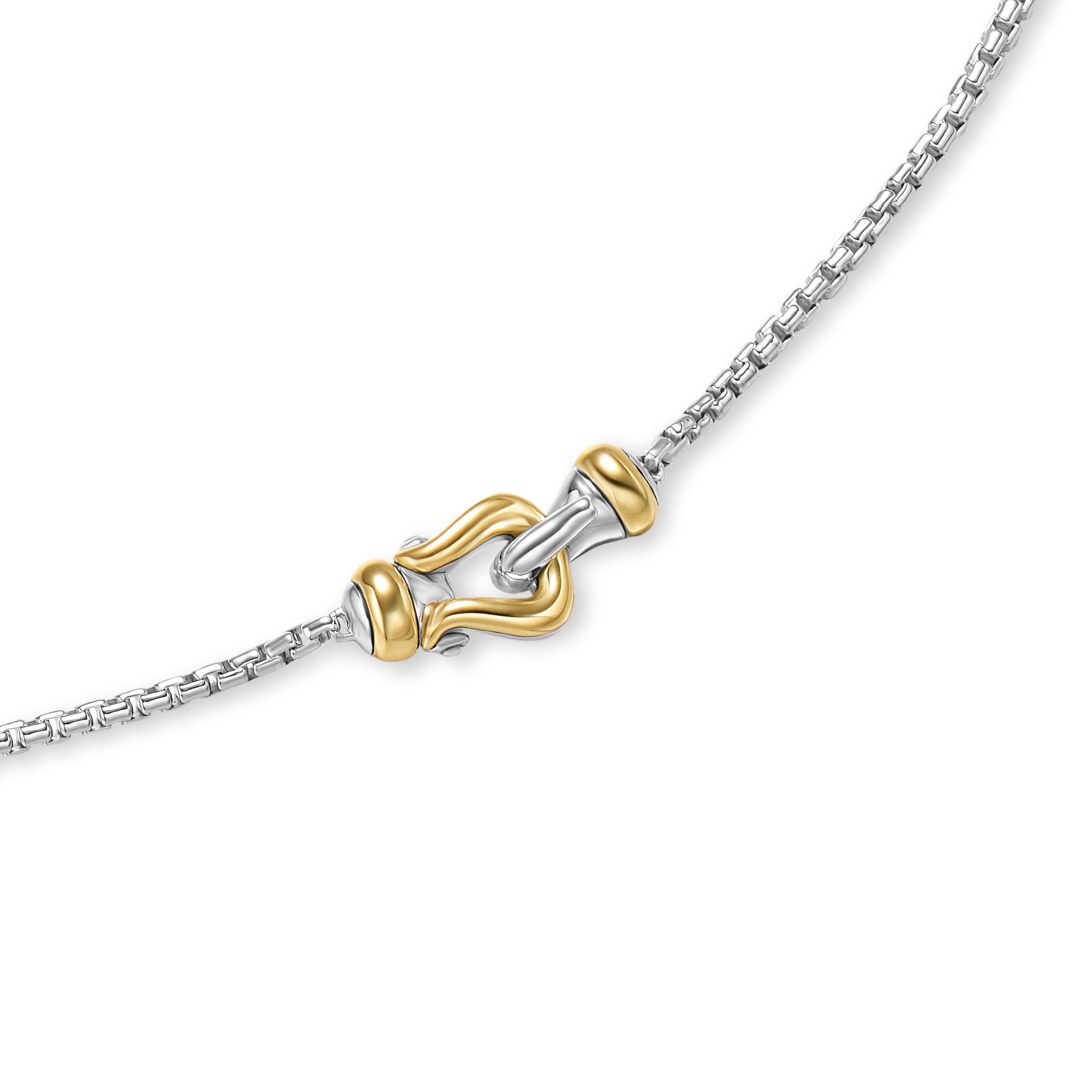 David Yurman Cable Collectibles® Collection Necklace in Sterling Silver and 14k Gold
