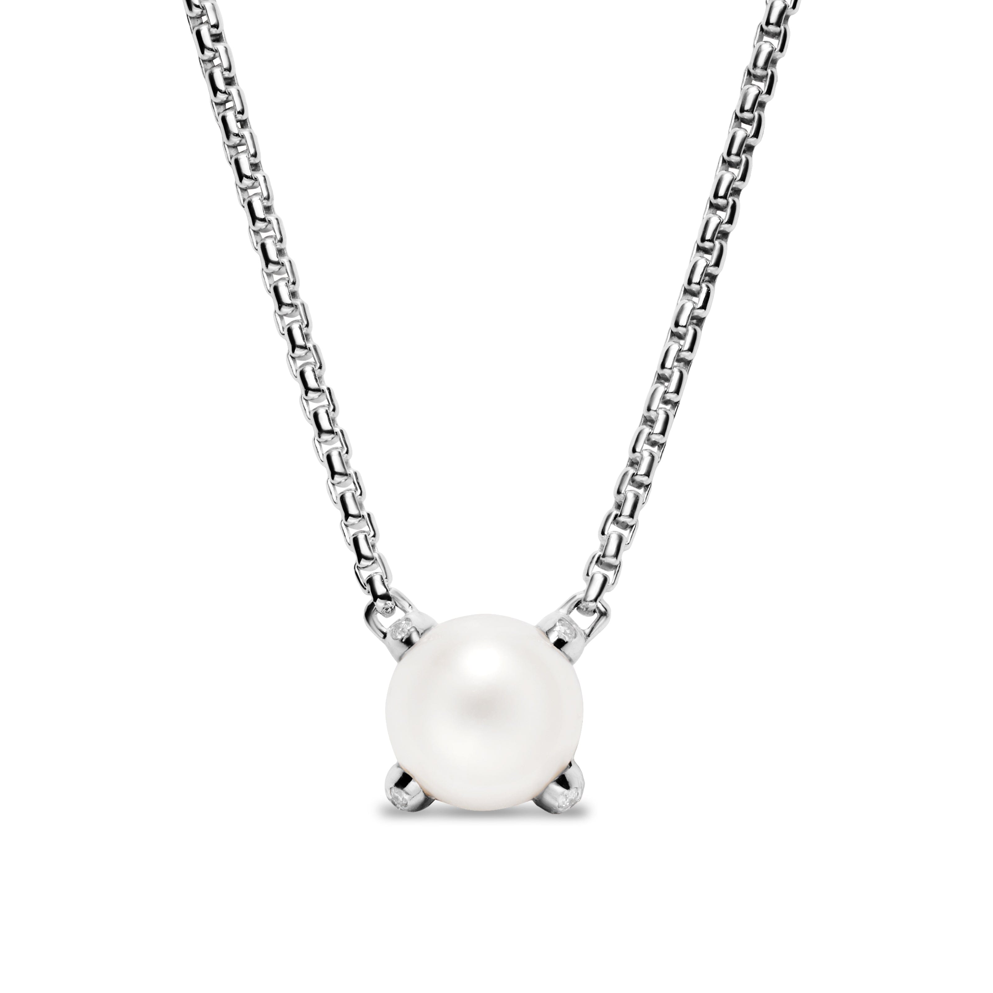 David Yurman Pearl Collection Necklace in Sterling Silver