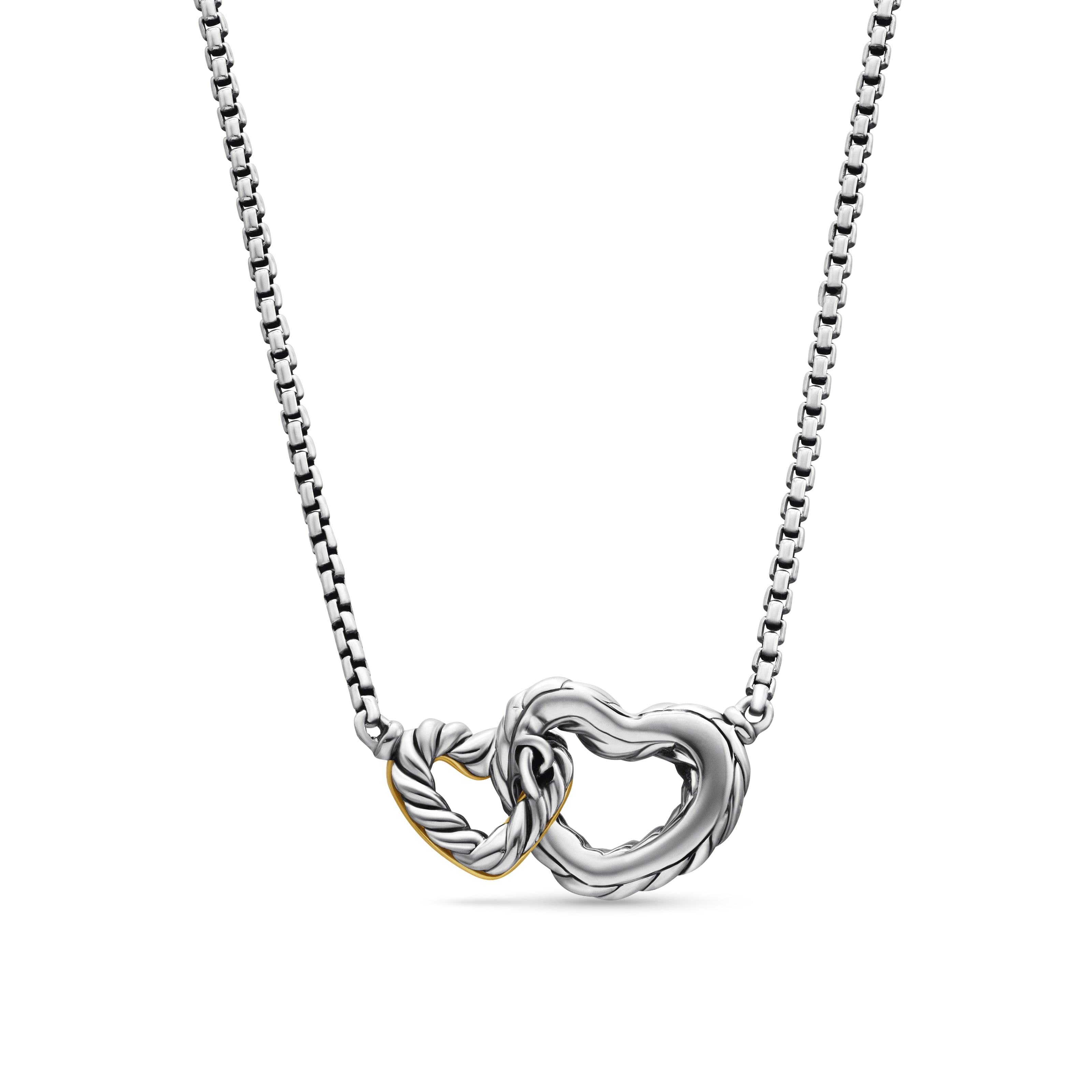 David Yurman Cable Collectibles® Collection Necklace in Sterling Silver and 18k Gold