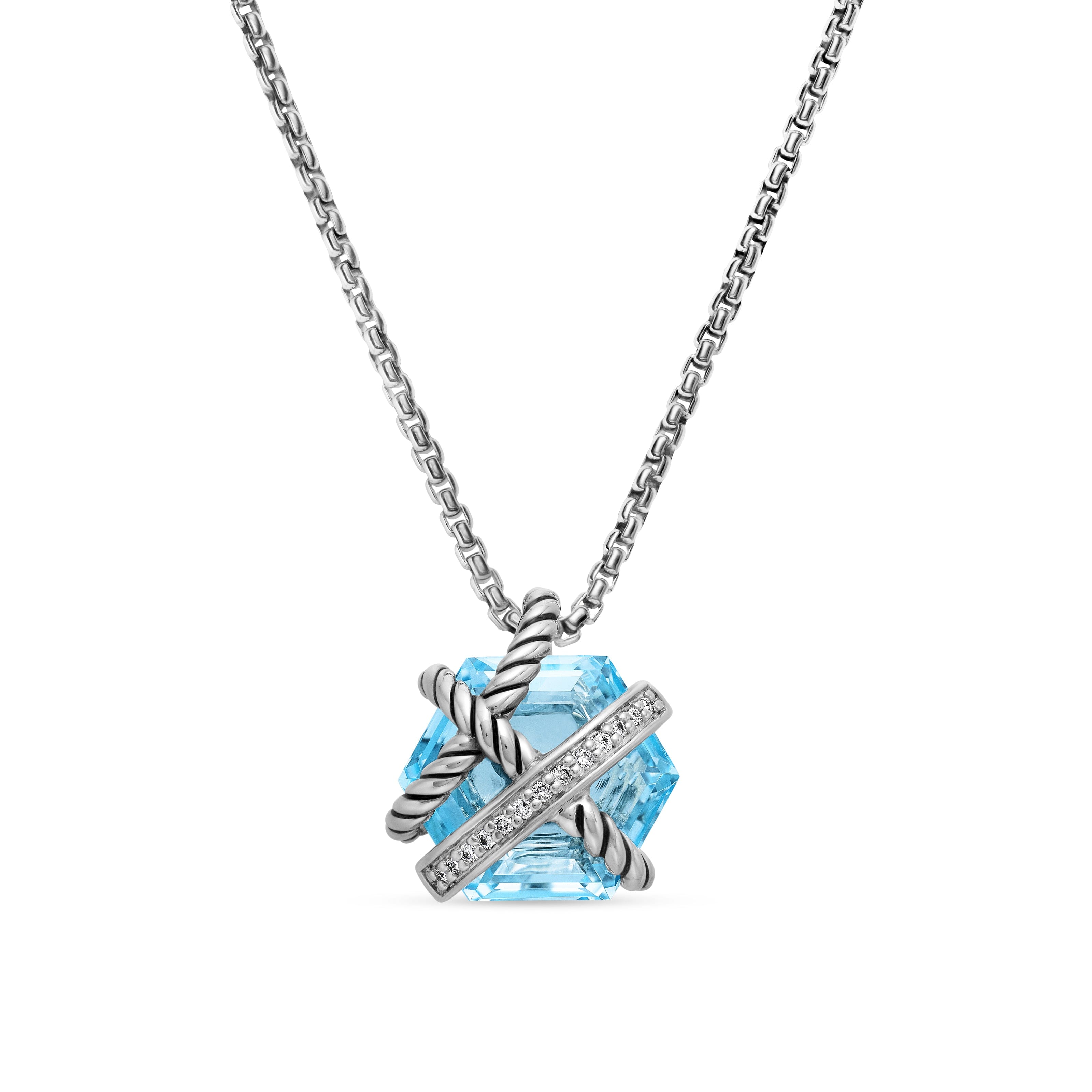 David Yurman Cable Wrap Collection Necklace in Sterling Silver