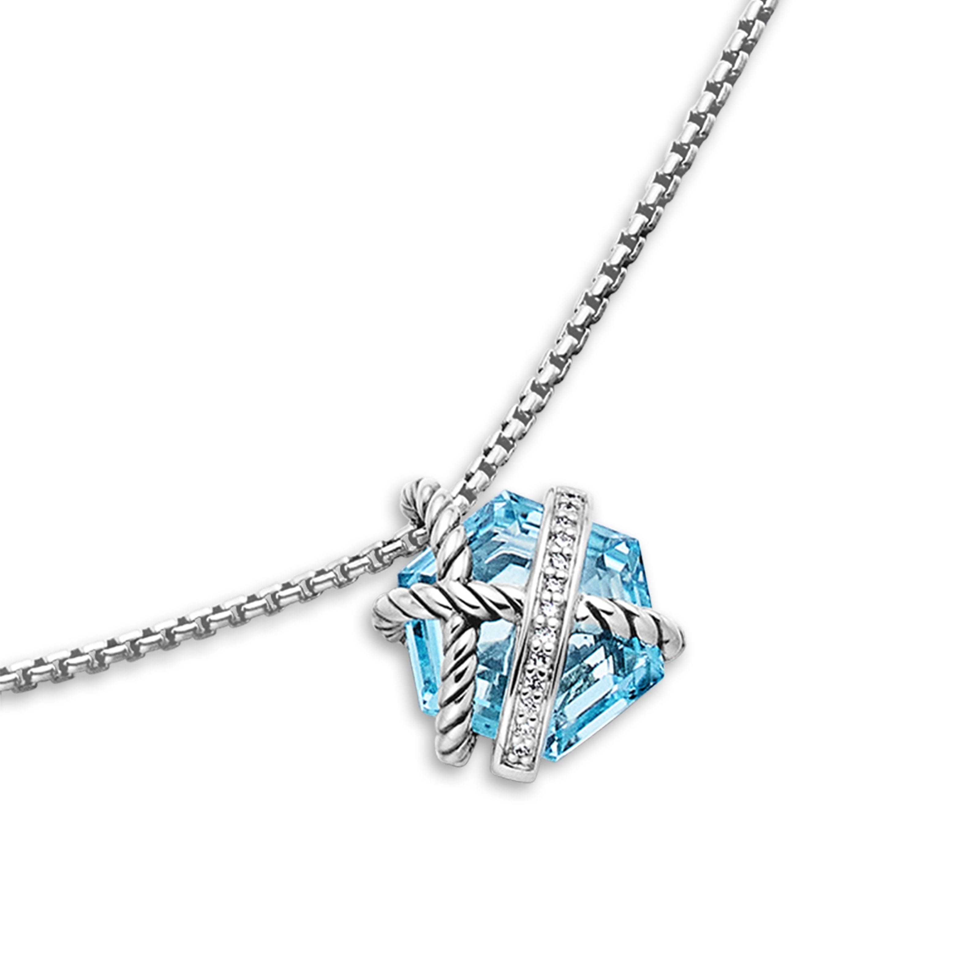 David Yurman Cable Wrap Collection Necklace in Sterling Silver