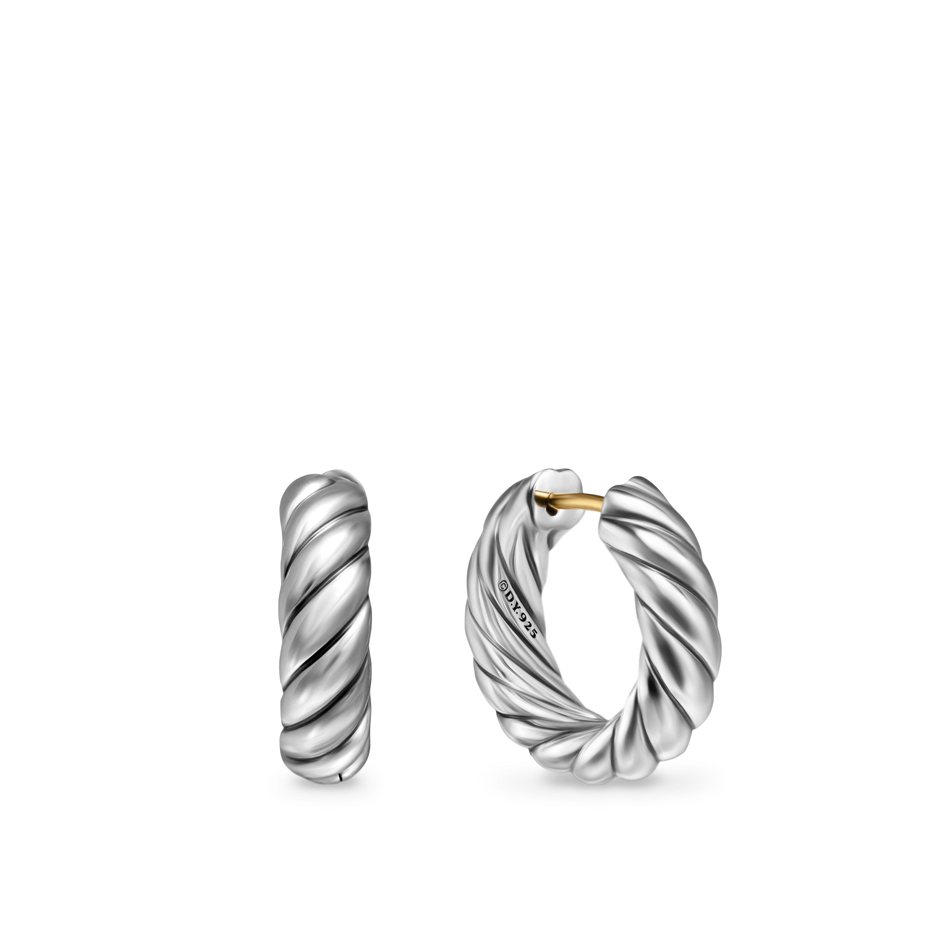 David Yurman Sculpted Cable Collection Earring in Sterling Silver