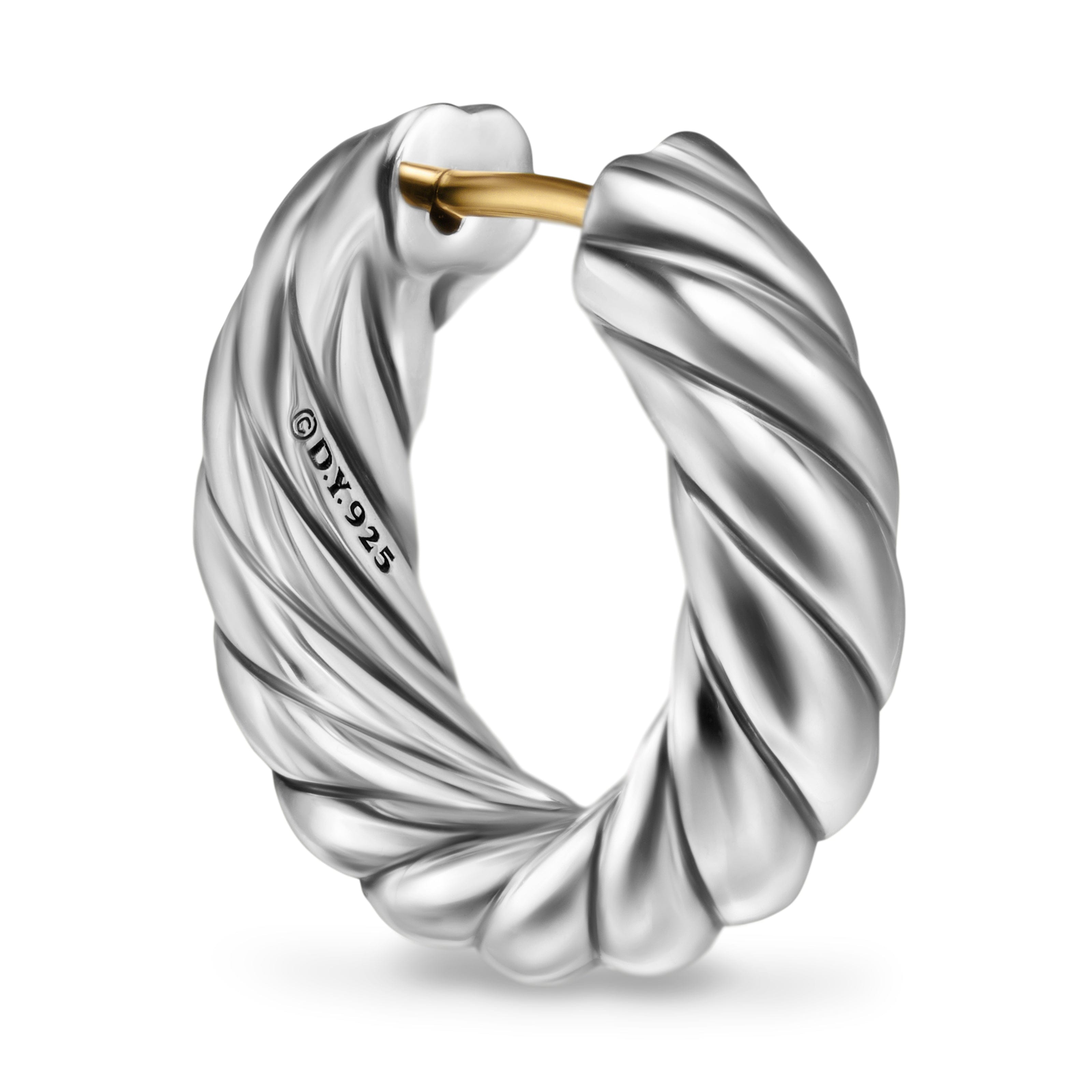 David Yurman Sculpted Cable Collection Earring in Sterling Silver