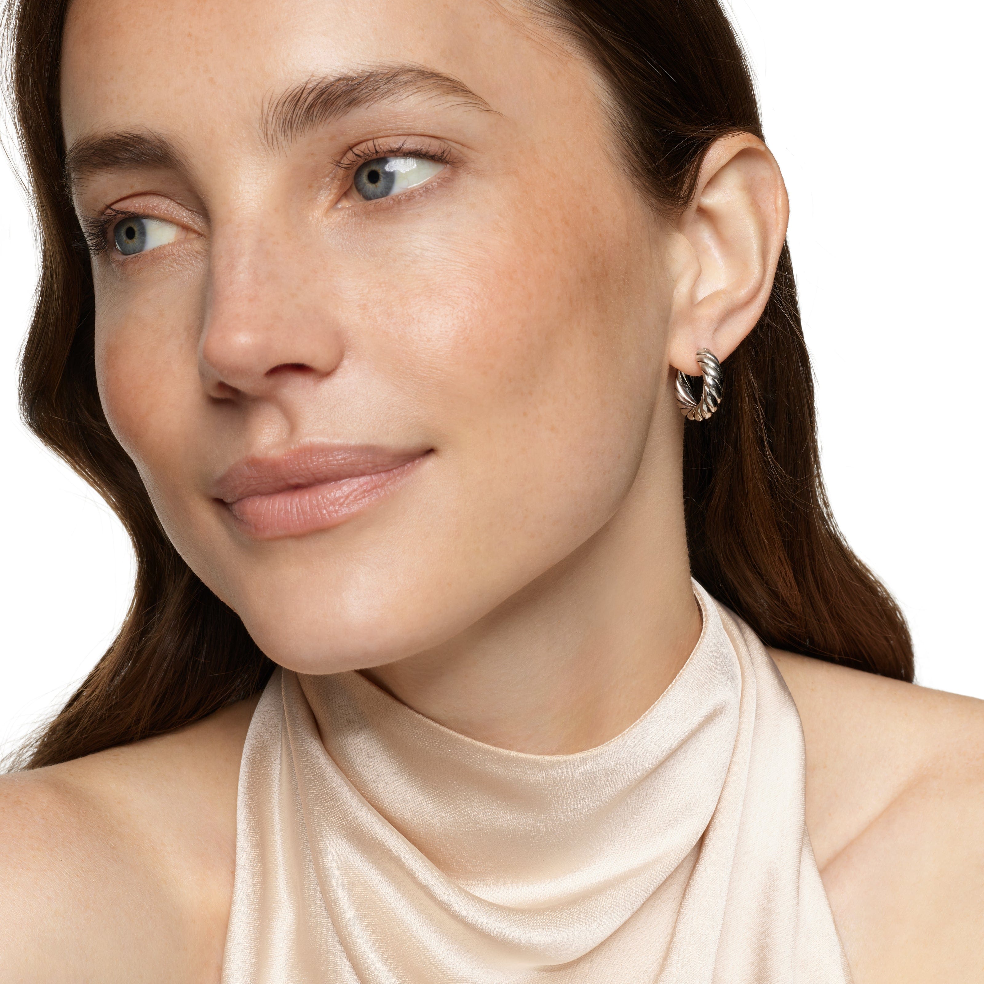 David Yurman Sculpted Cable Collection Earring in Sterling Silver