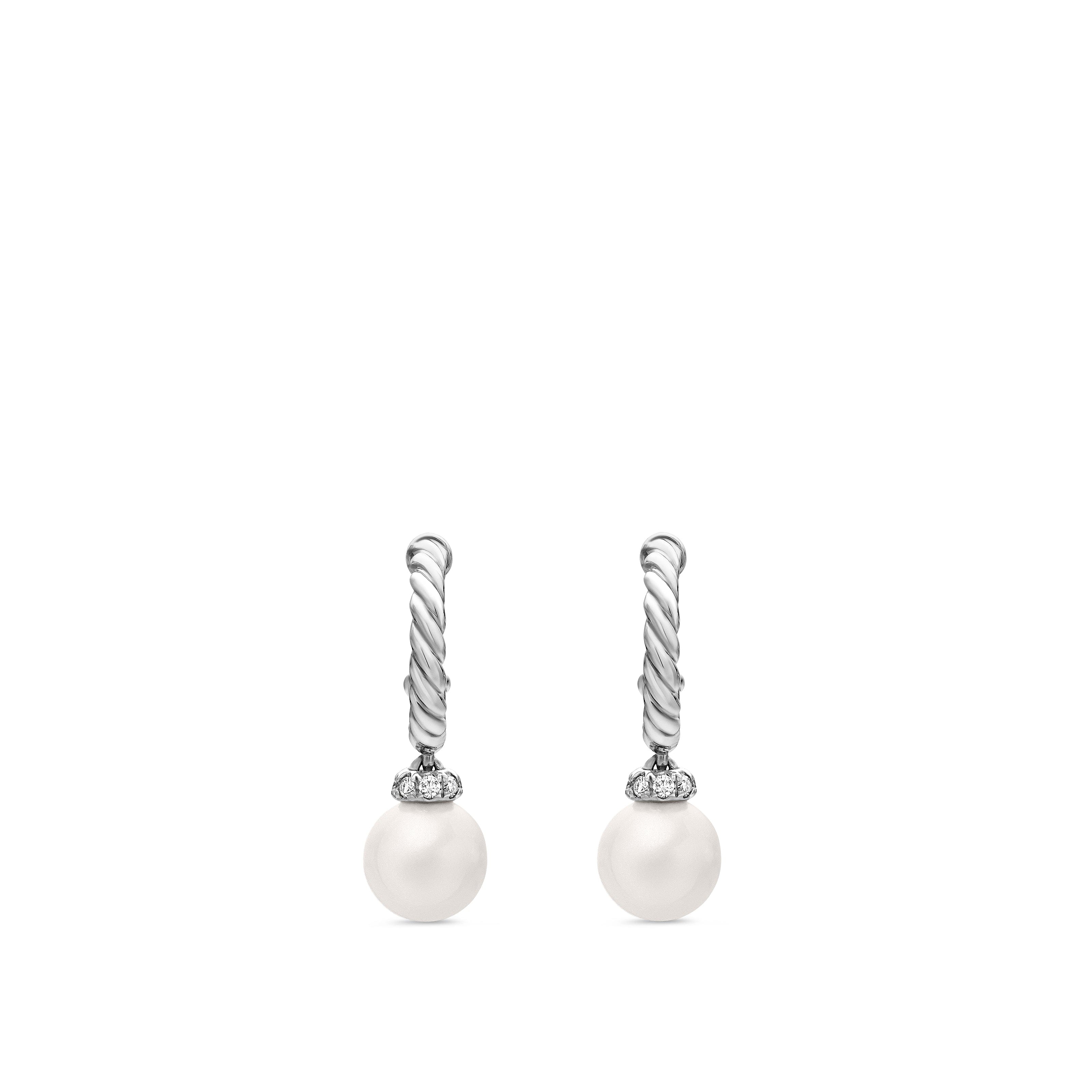 David Yurman Pearl Collection Earring in Sterling Silver