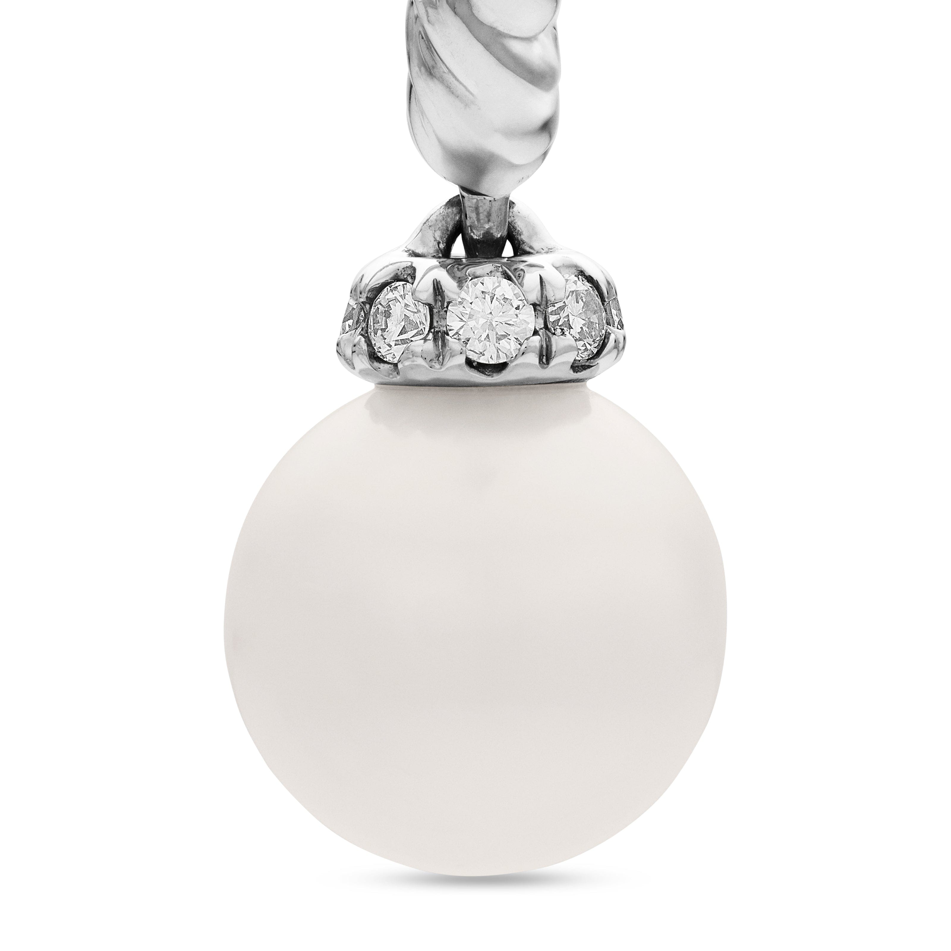 David Yurman Pearl Collection Earring in Sterling Silver