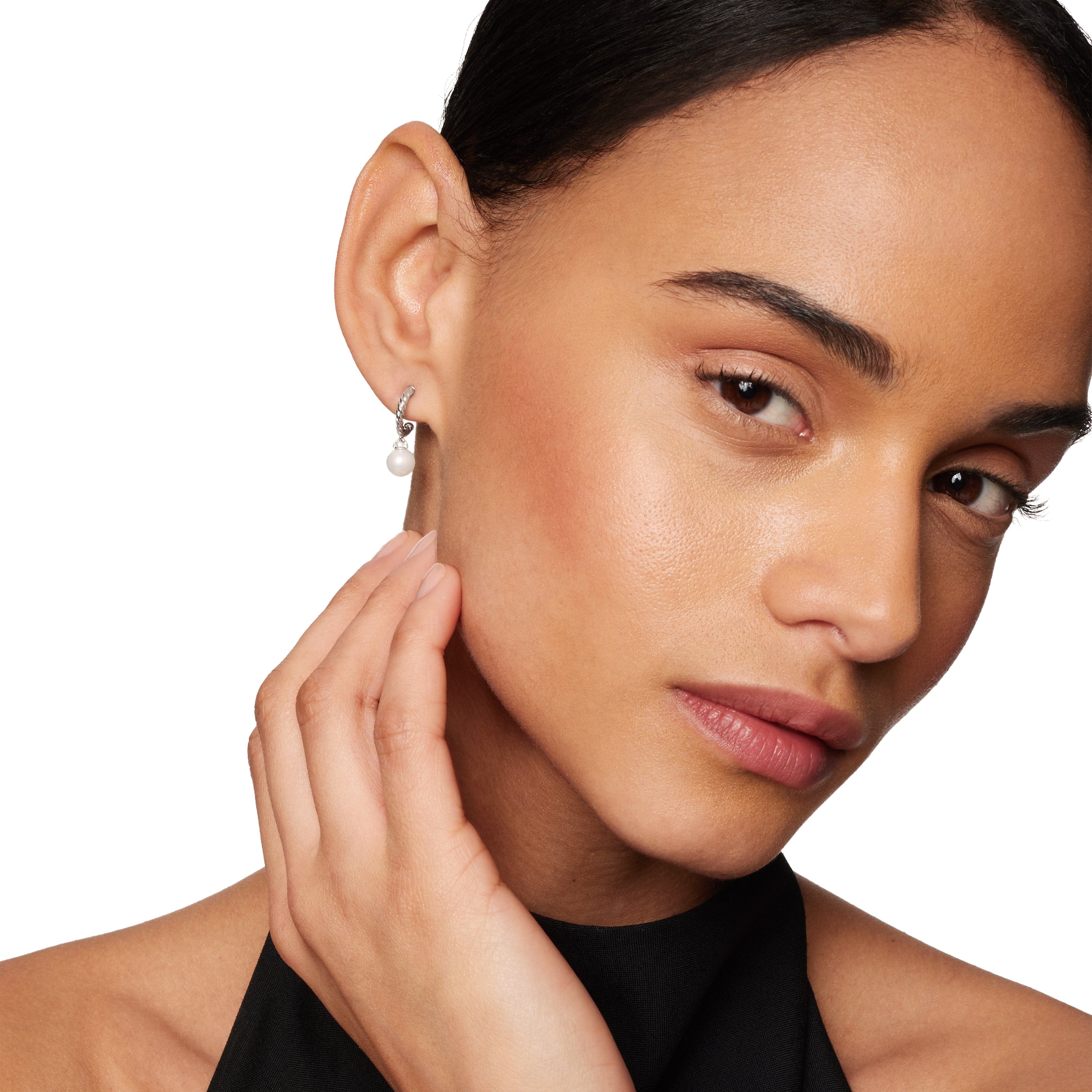 David Yurman Pearl Collection Earring in Sterling Silver