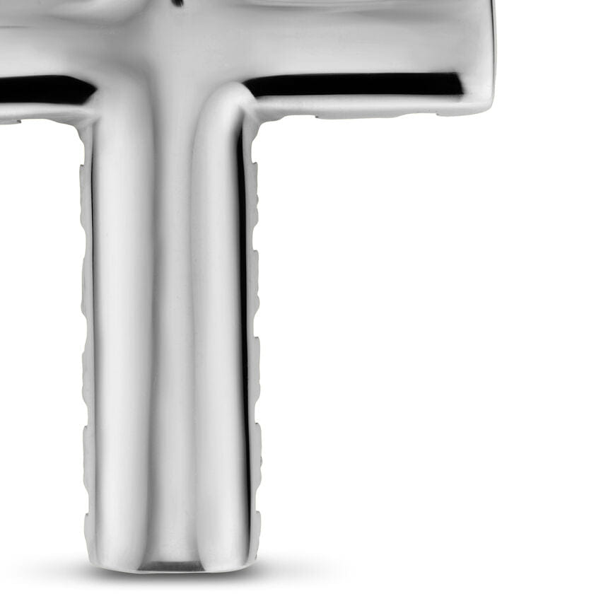 David Yurman Chevron Cross Pendant in Sterling Silver, 36 mm