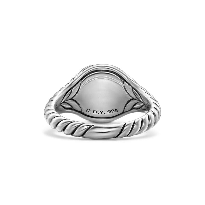 David Yurman Sculpted Cable Pinky Ring in Sterling Silver, 10 mm, Size 3.5