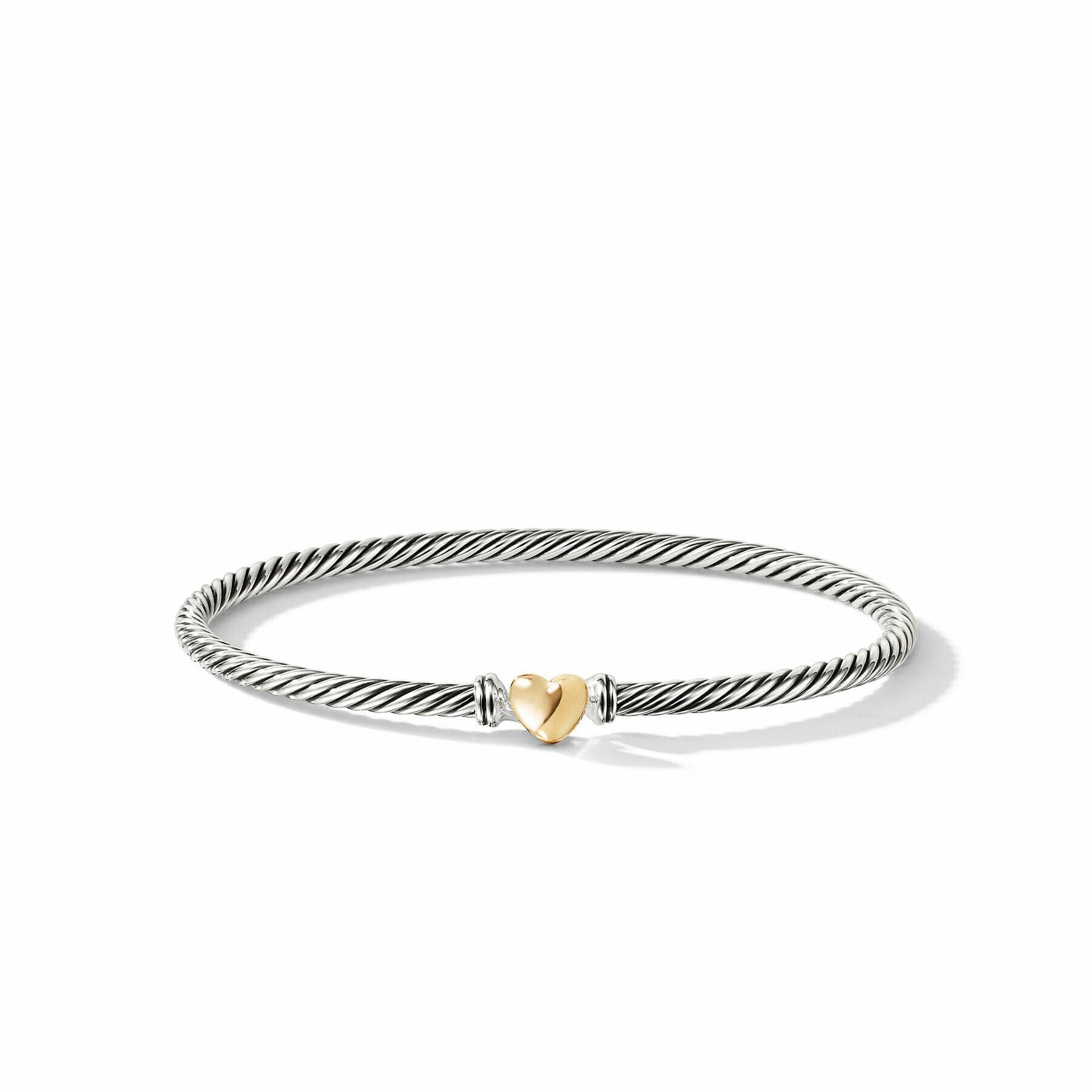 David Yurman The Cable Collection® Bracelet in Silver and 18 - Karat Yellow Gold