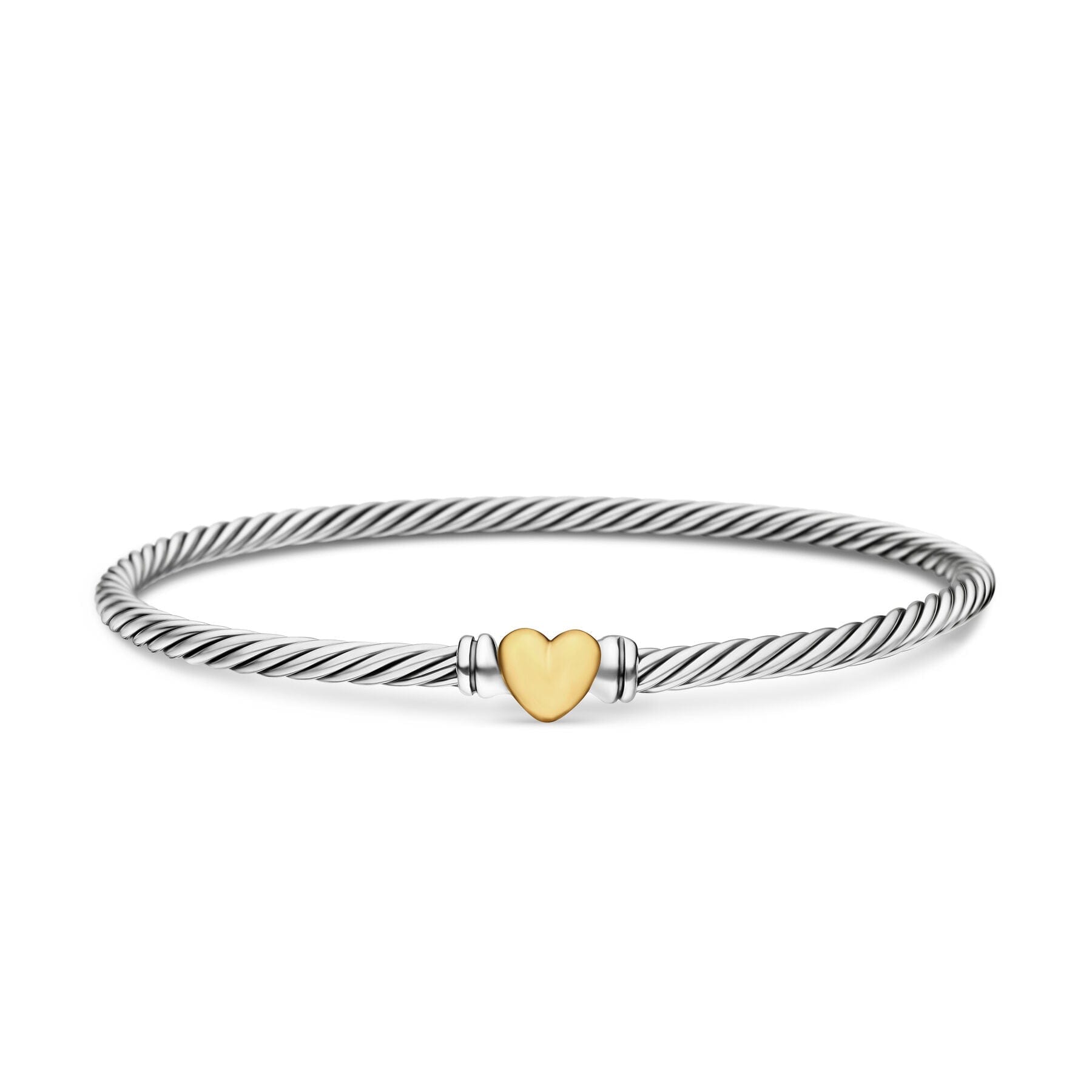 David Yurman The Cable Collection® Bracelet in Silver and 18 - Karat Yellow Gold