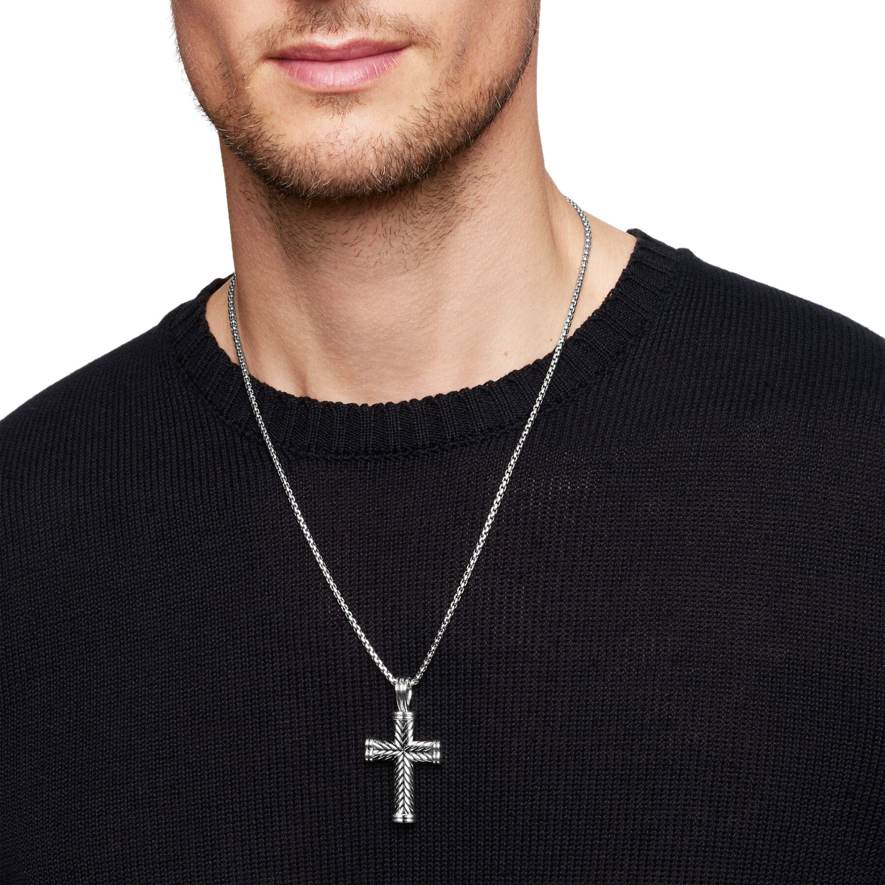 David Yurman The Chevron Collection Pendant in Sterling Silver