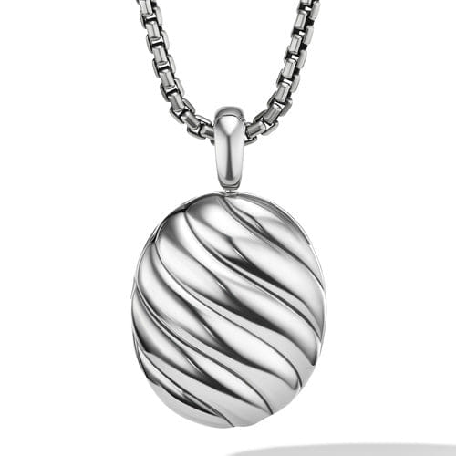 David Yurman The Sculpted Cable Collection Pendant in Sterling Silver